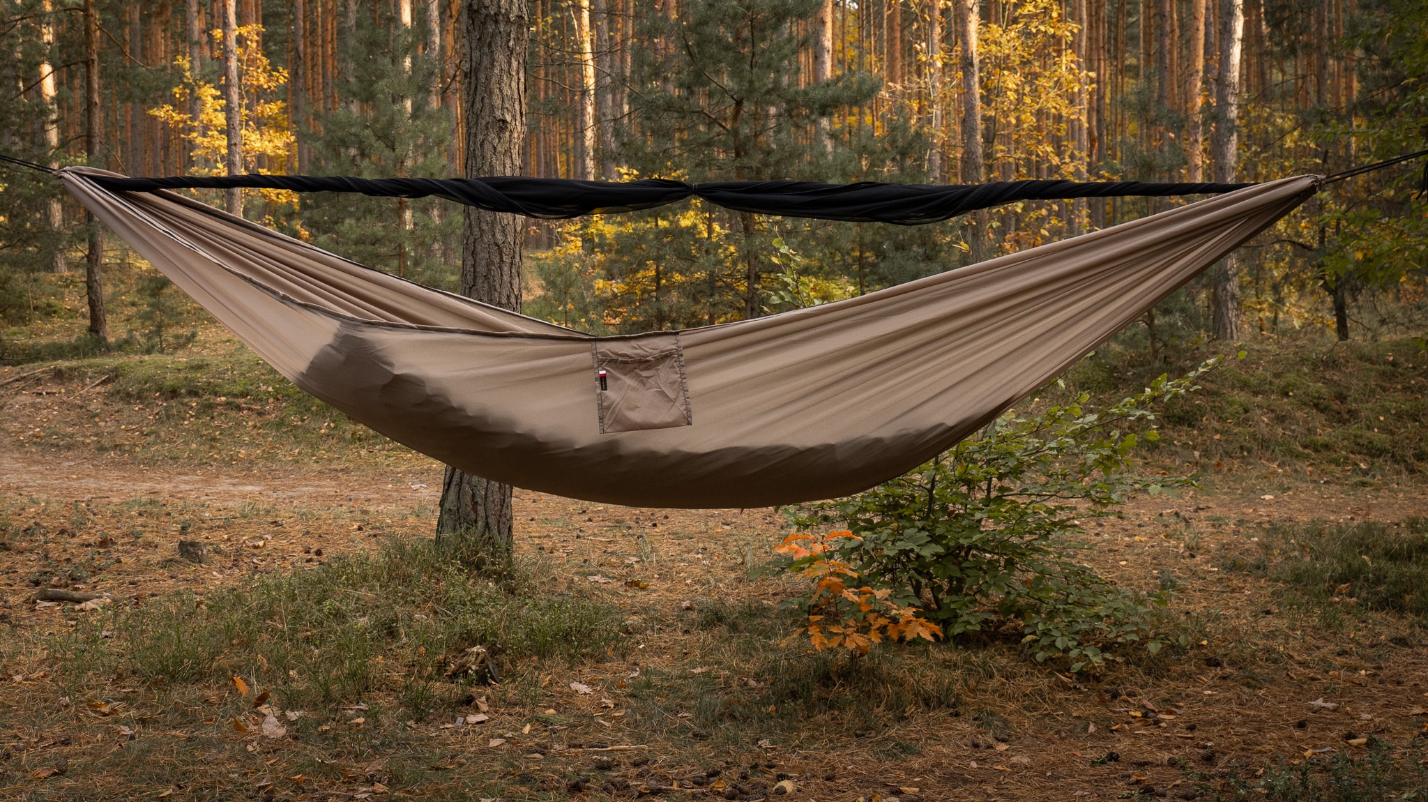 Hamak ultralekki TigerWood Ważka V2 Long Double Zip Desert - z moskitierą