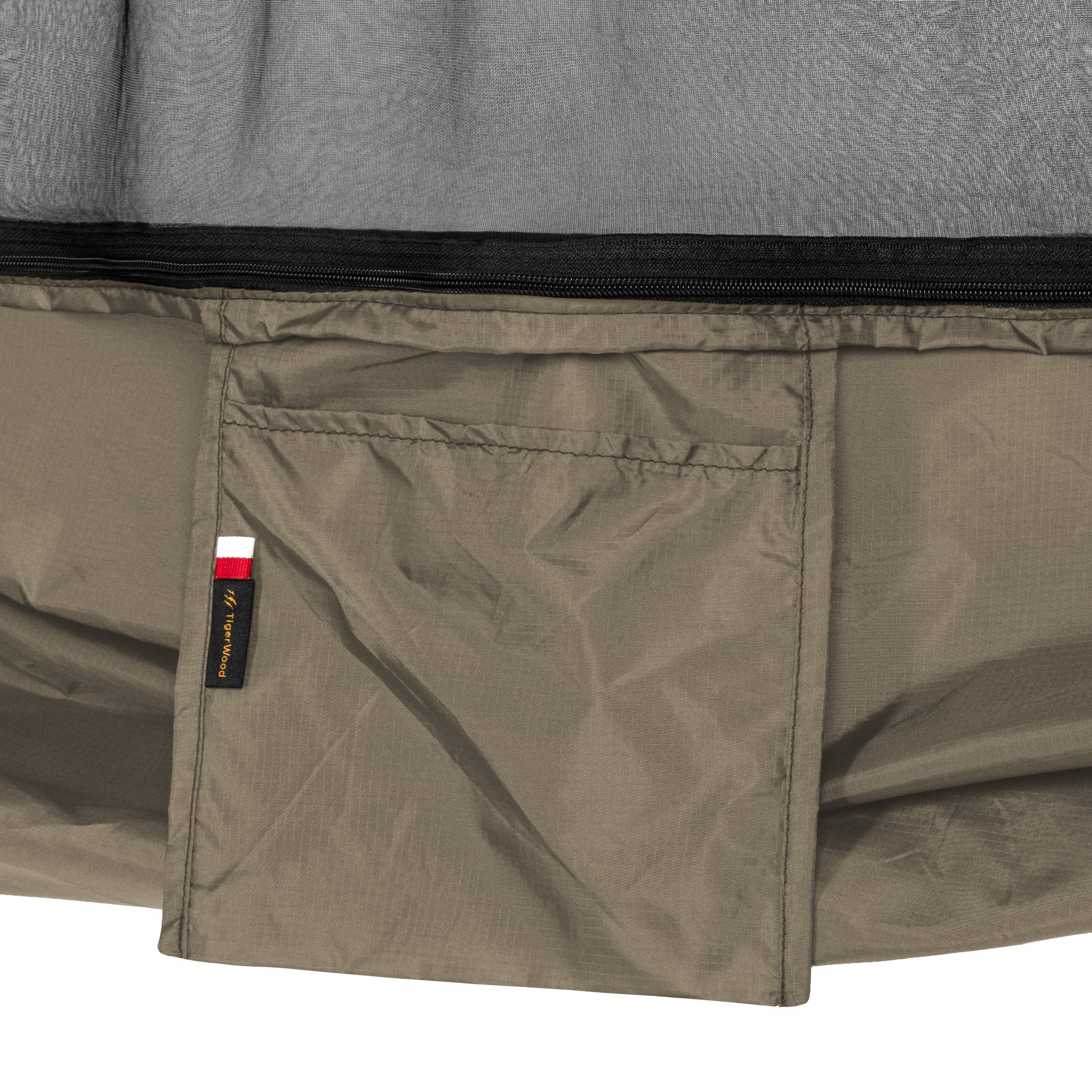 Hamak ultralekki TigerWood Ważka V2 Long Double Zip Desert - z moskitierą