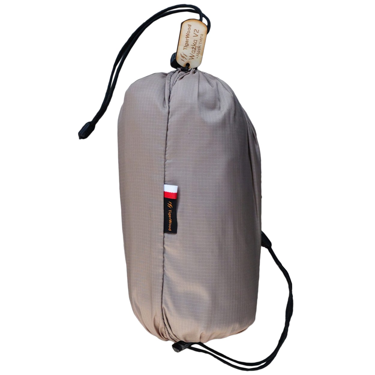 Hamak ultralekki TigerWood Ważka V2 Double Zip Desert - z moskitierą