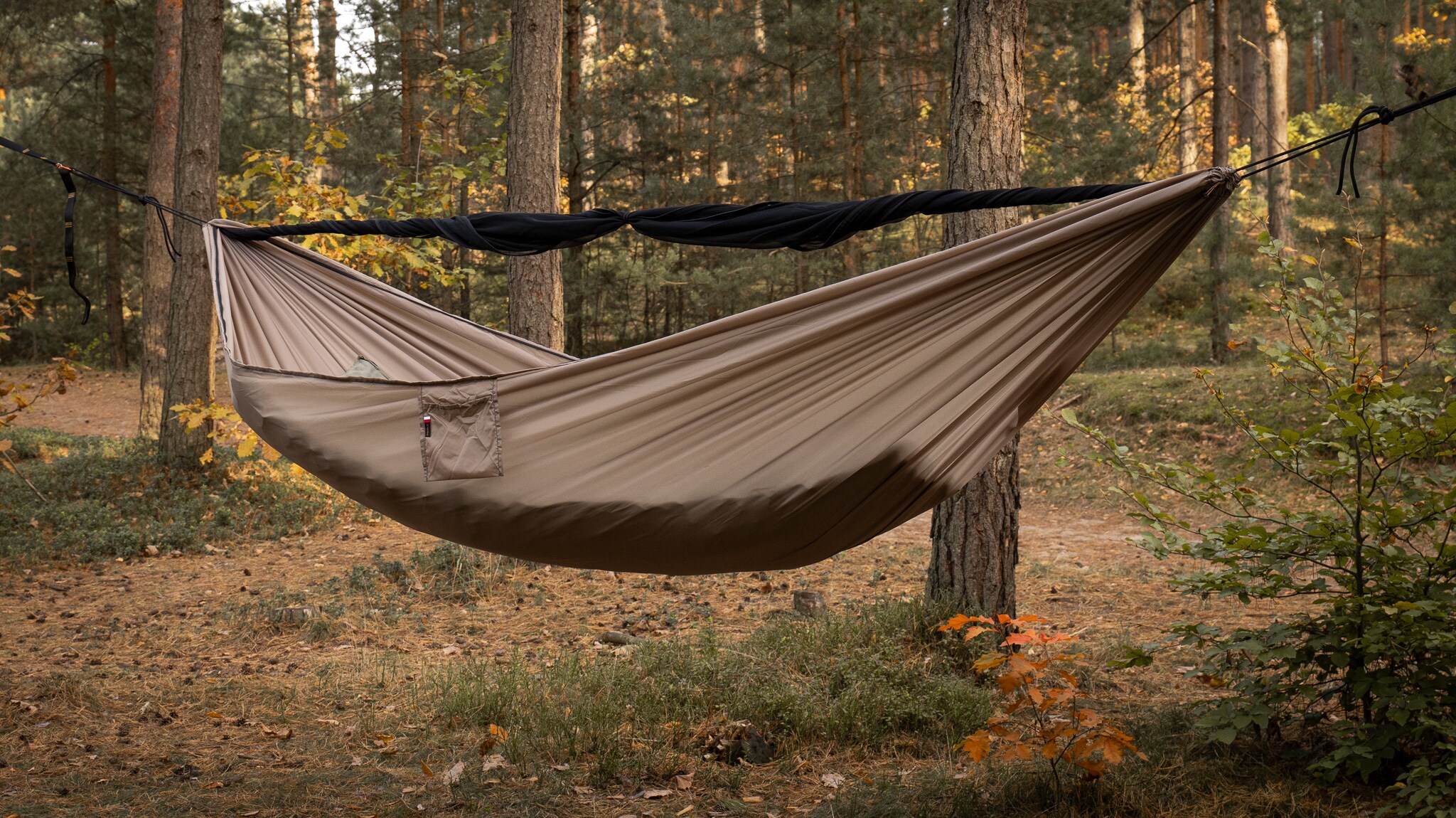 Hamak ultralekki TigerWood Ważka V2 Double Zip Desert - z moskitierą