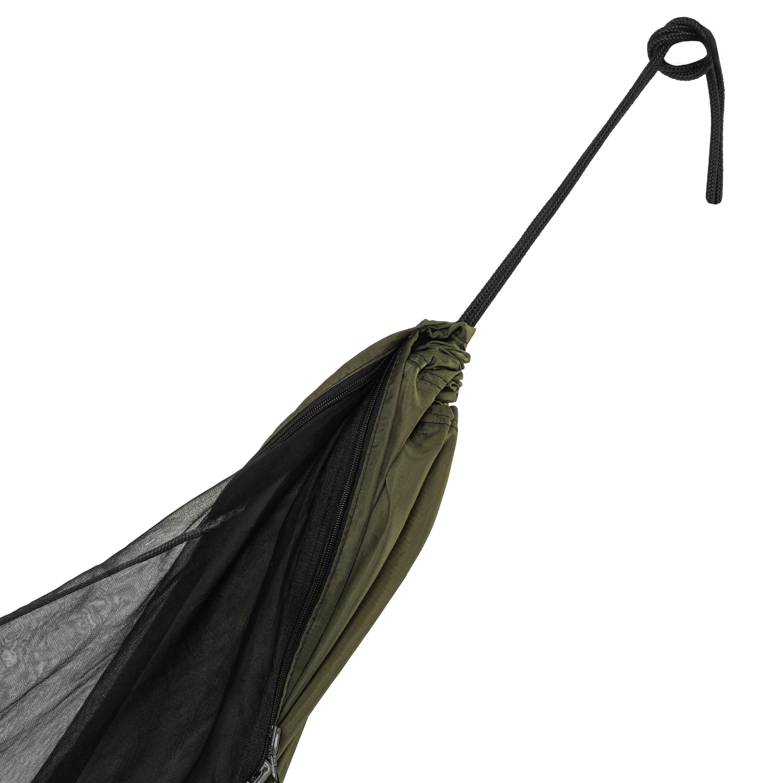 Hamak ultralekki TigerWood Ważka V2 Long Double Zip Green - z moskitierą