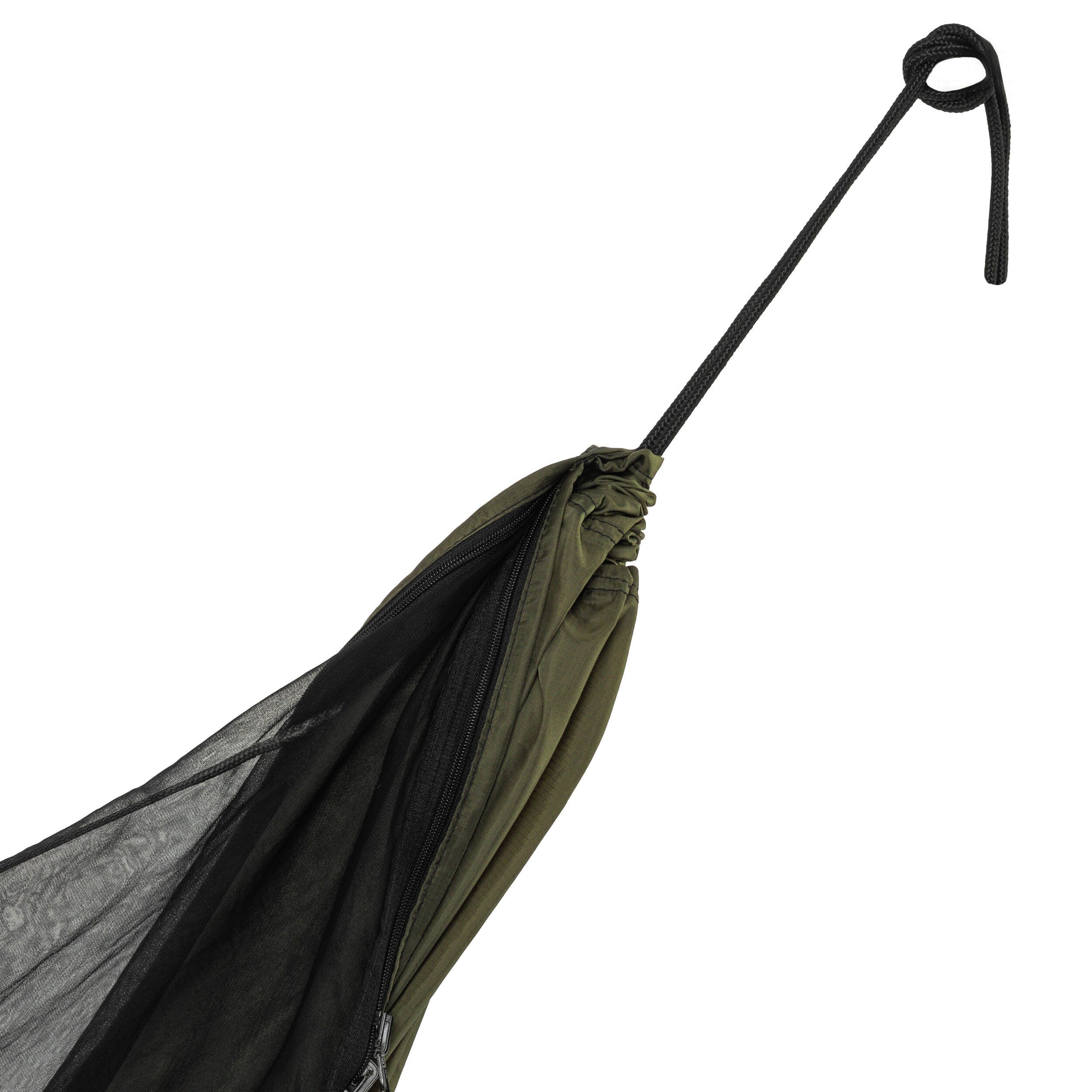 Hamak ultralekki TigerWood Ważka V2 Double Zip Green - z moskitierą