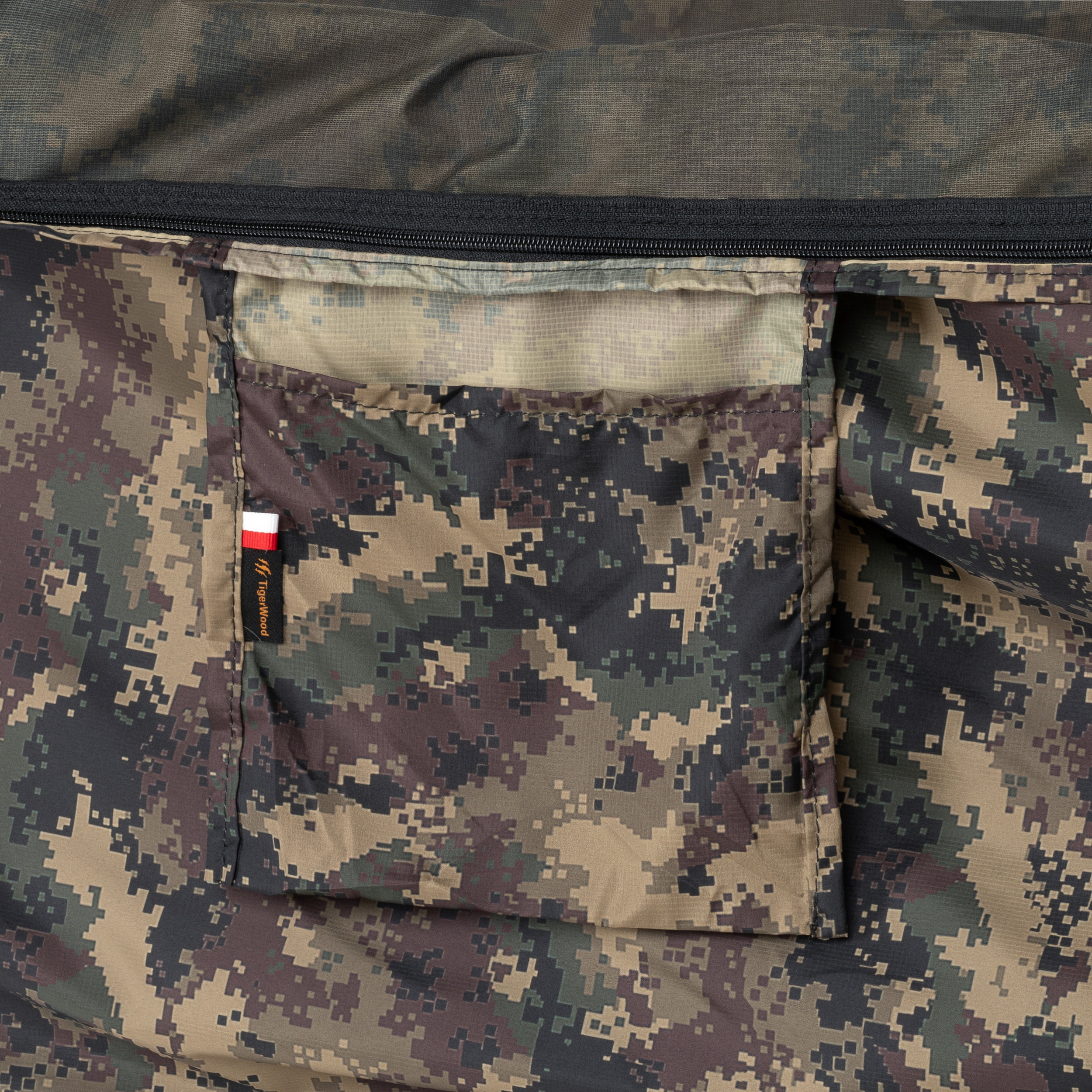 Надлегкий гамак TigerWood Ważka V2 Long Double Zip Camo - з москітною сіткою