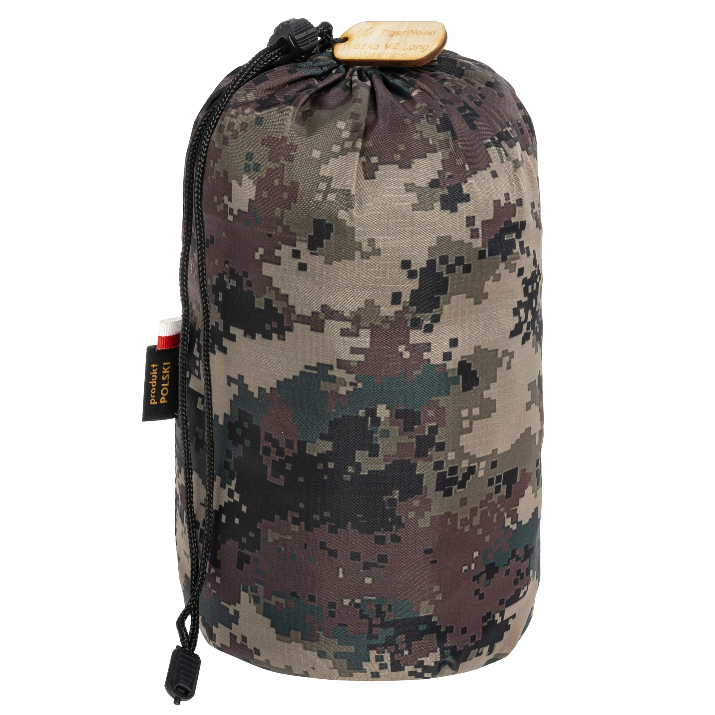 Надлегкий гамак TigerWood Ważka V2 Long Double Zip Camo - з москітною сіткою