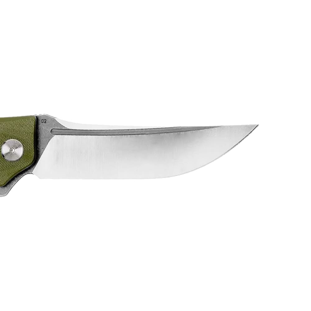 Bestech Knives Scimitar Folding Knife - Green/Gray Satin