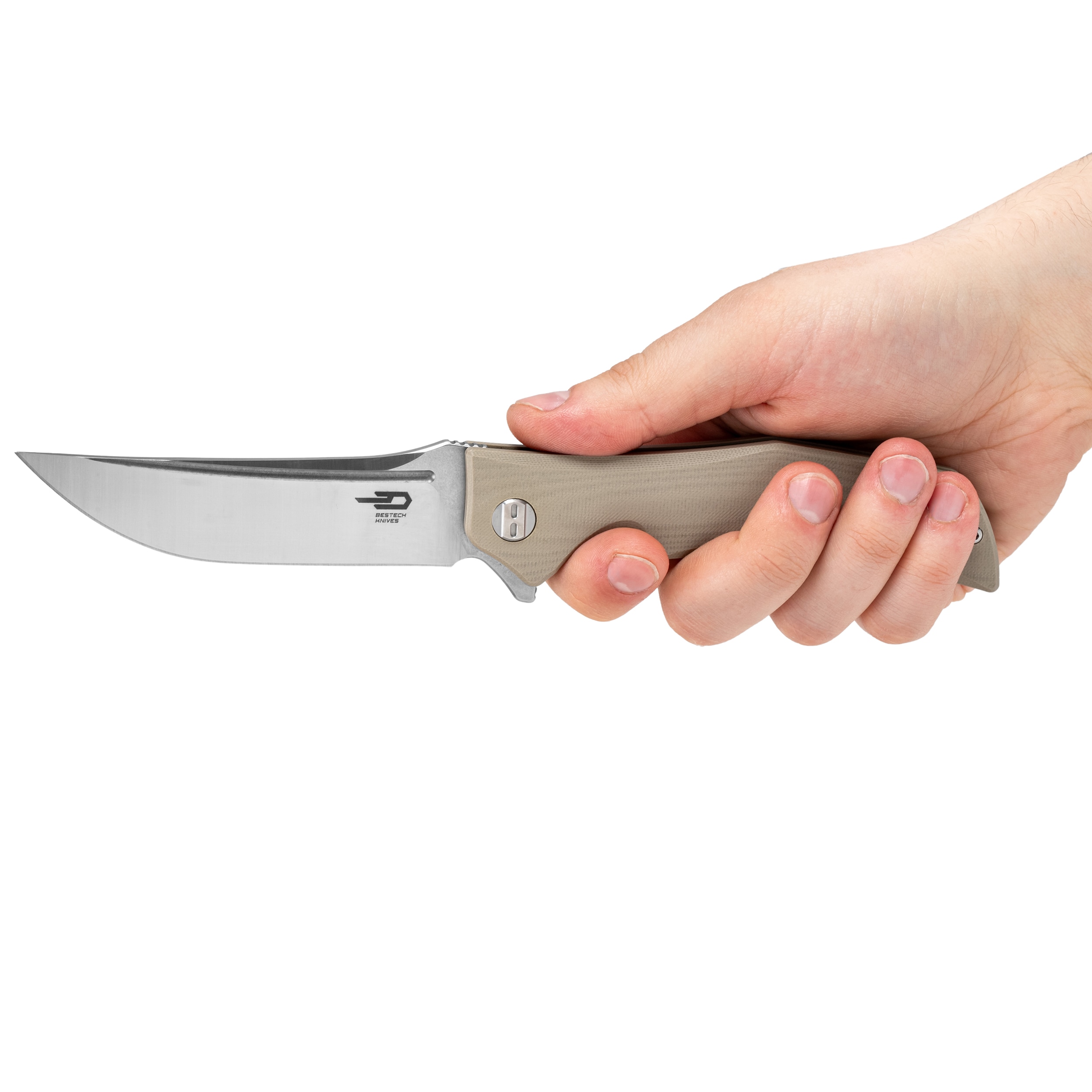 Nóż składany Bestech Knives Scimitar - Beige
