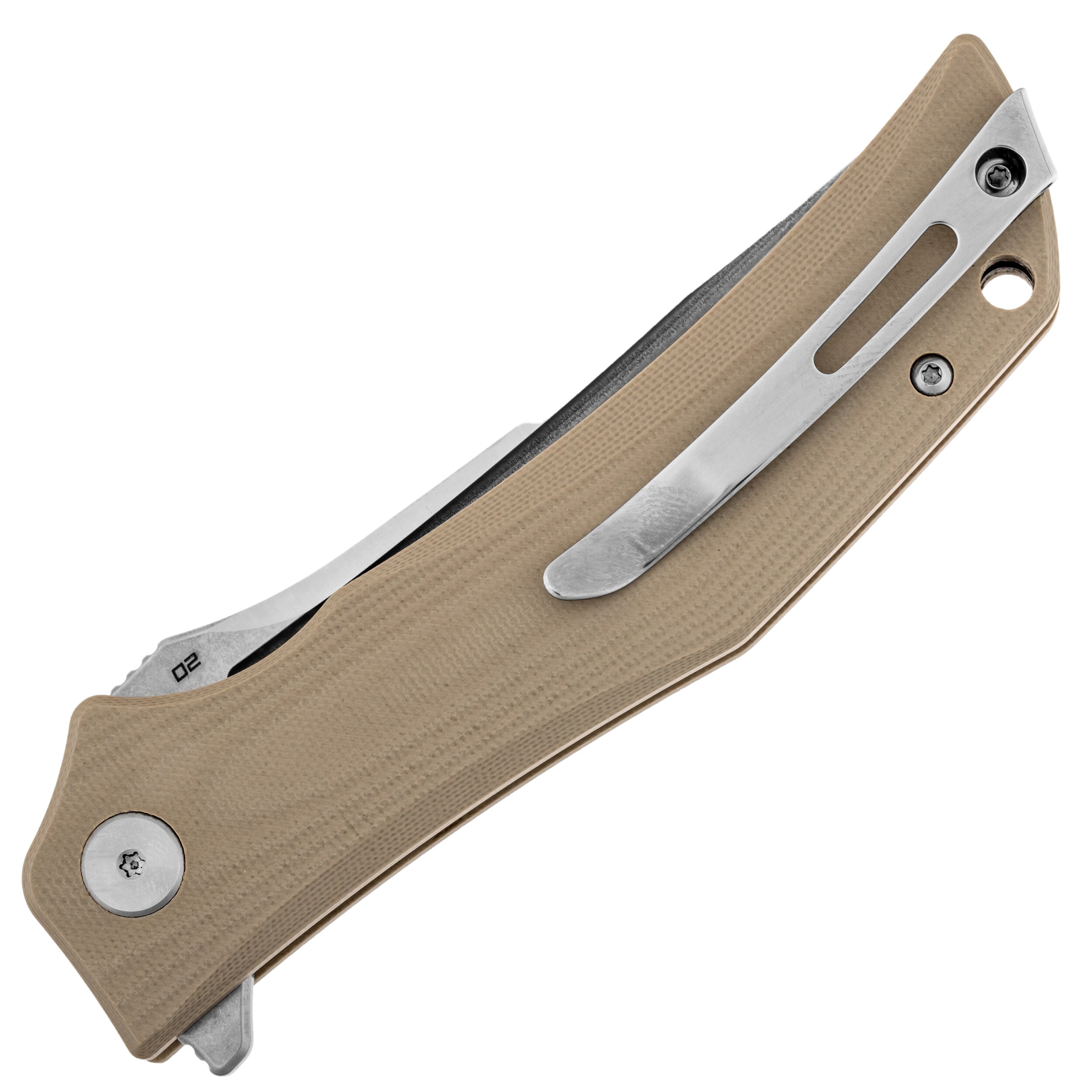 Nóż składany Bestech Knives Scimitar - Beige