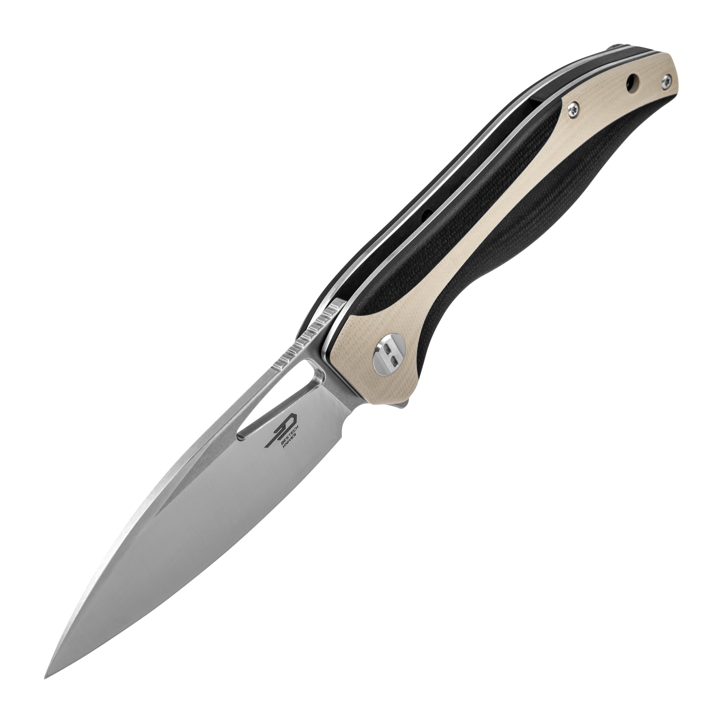 Складаний ніж Bestech Knives Komodo - Black/Beige