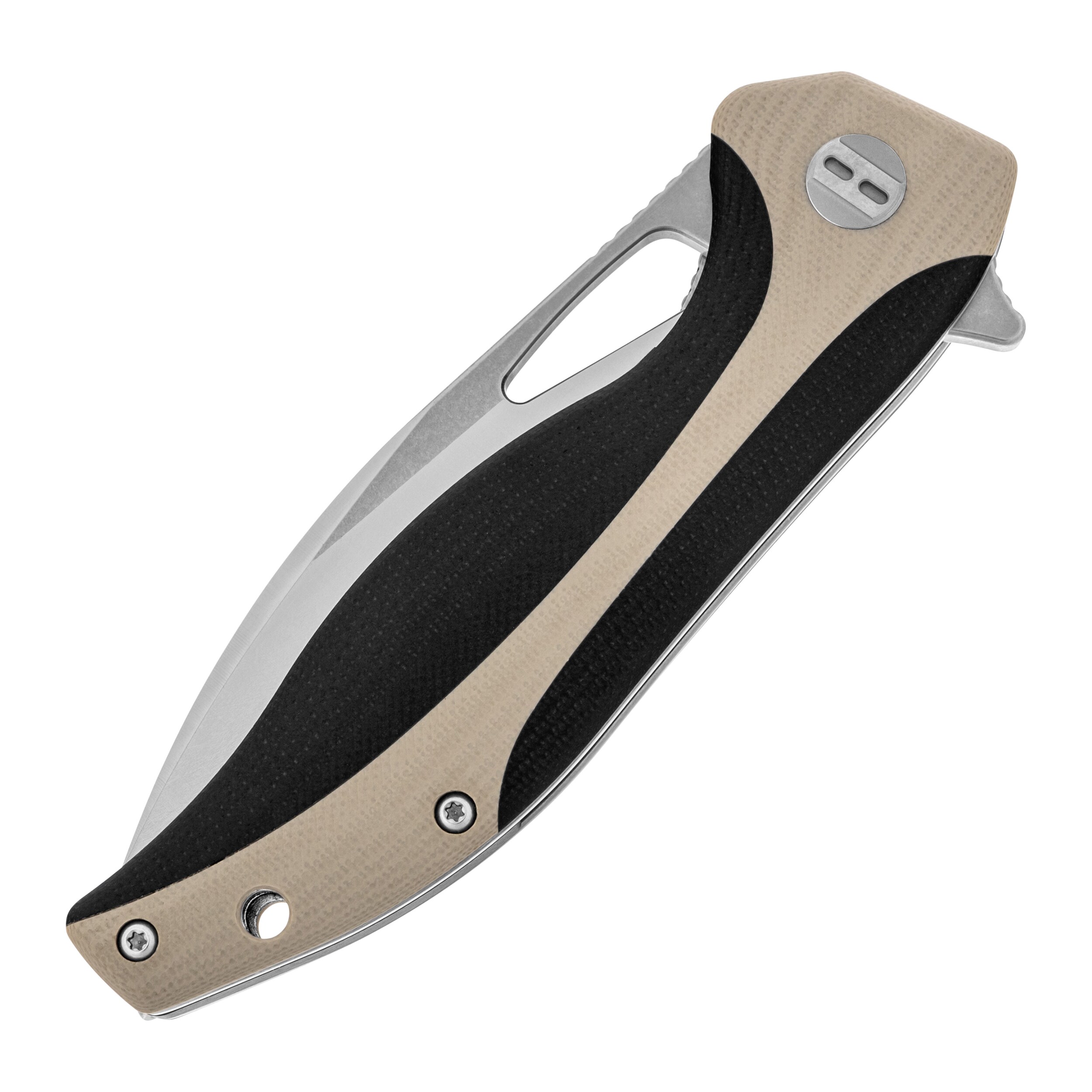 Складаний ніж Bestech Knives Komodo - Black/Beige