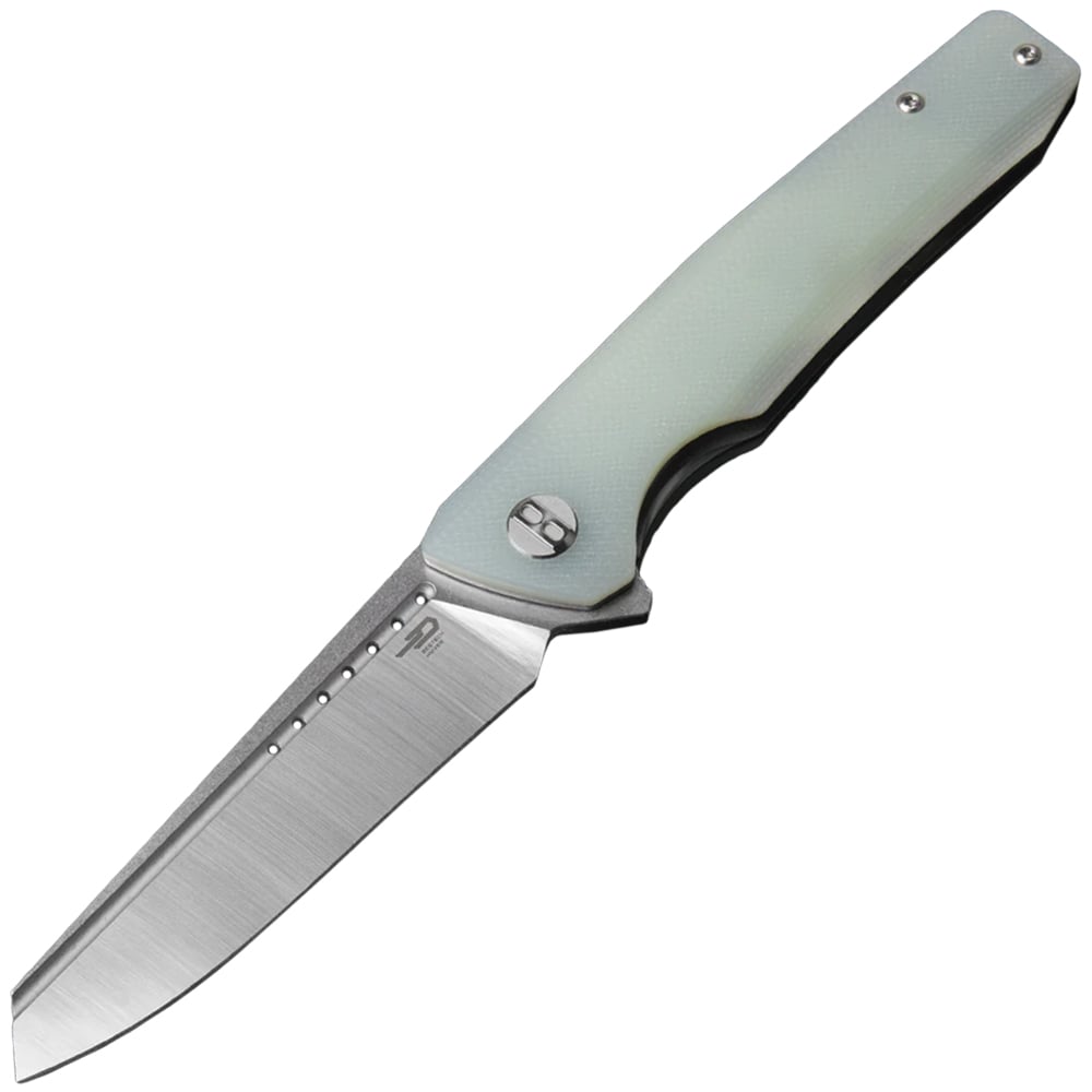 Nóż składany Bestech Knives Slyther - Stonewashed/Satin, Transparent G10