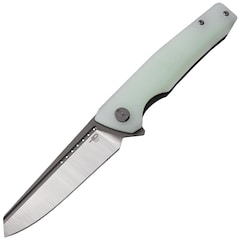 Nóż składany Bestech Knives Slyther - Grey Titanized/Satin, Transparent G10