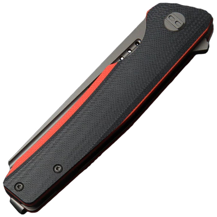 Складаний ніж Bestech Knives Slyther - Grey Titanized, Red/Black G10