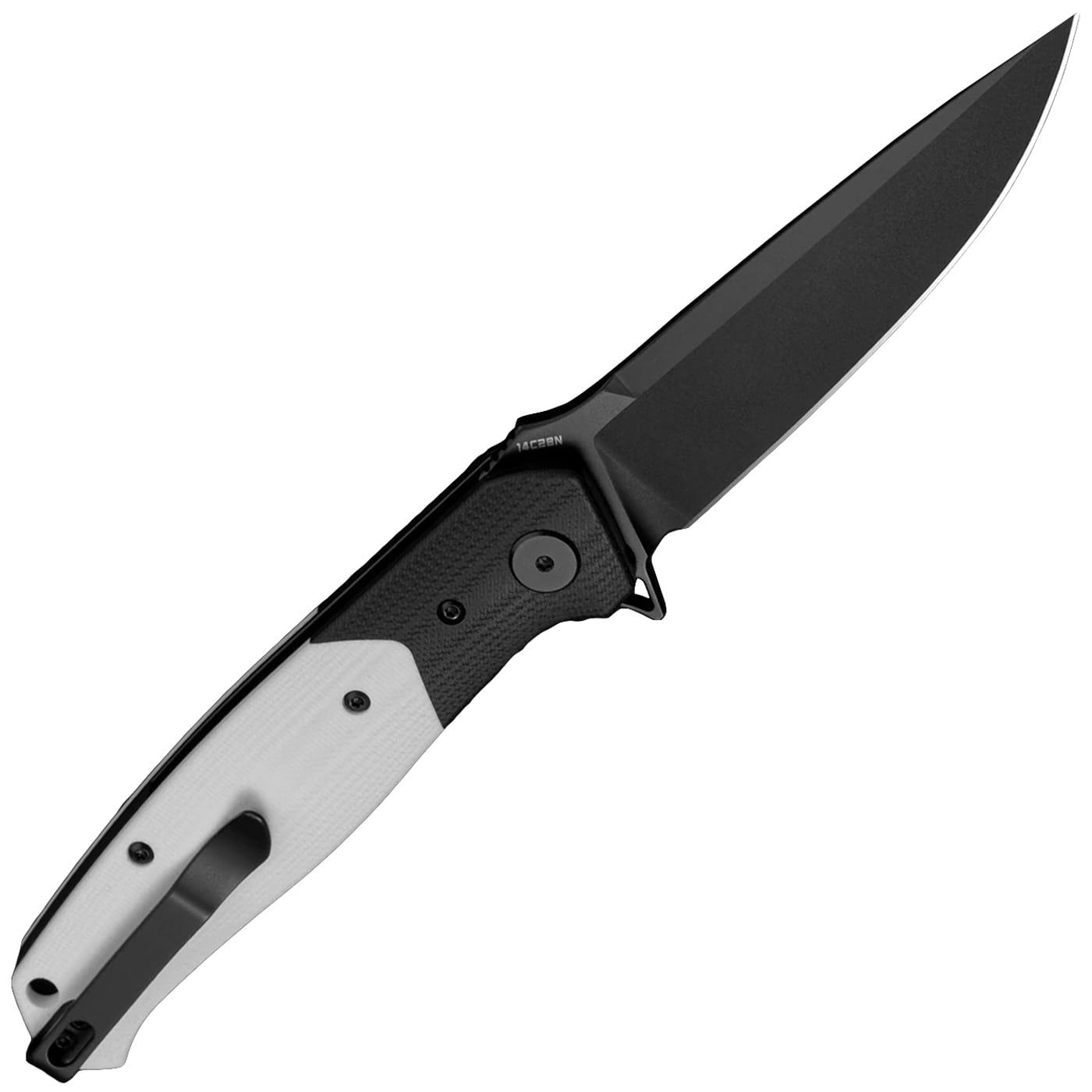 Bestech Knives BG62A Swordfish Folding Knife - Black/White