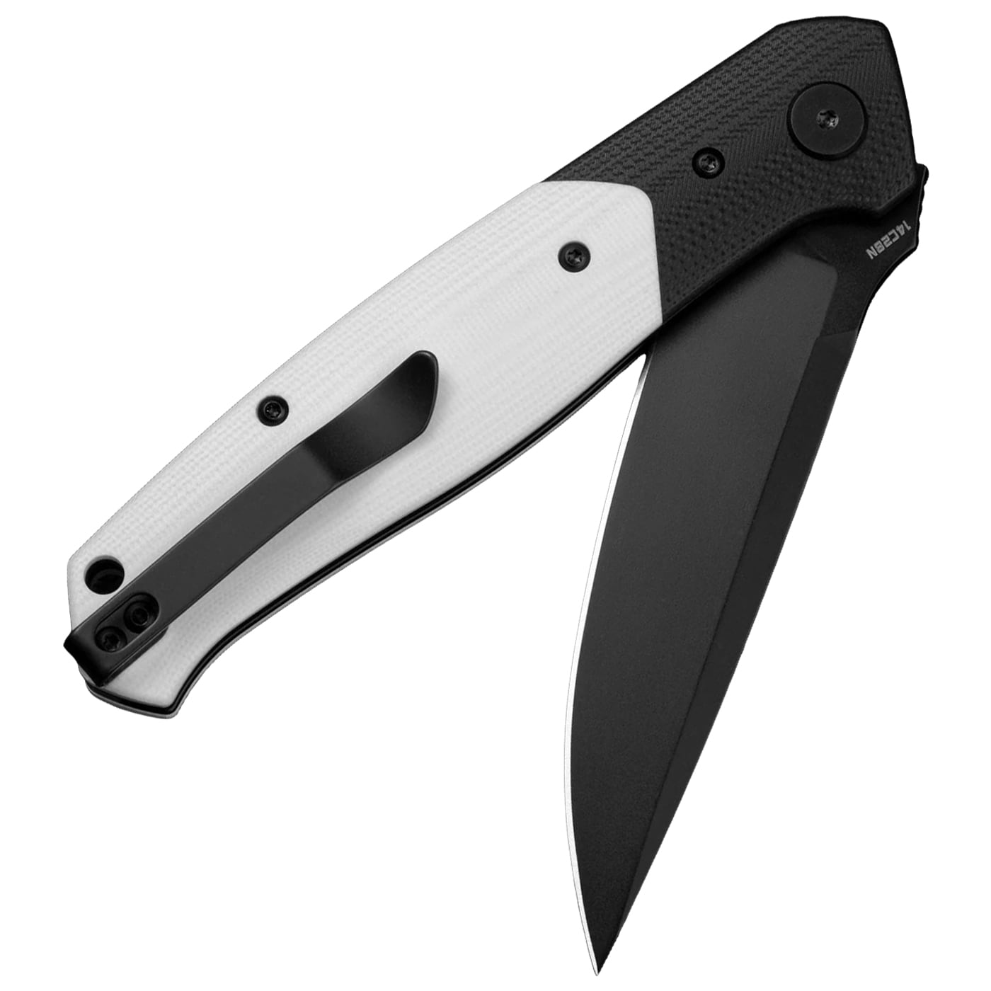 Bestech Knives BG62A Swordfish Folding Knife - Black/White