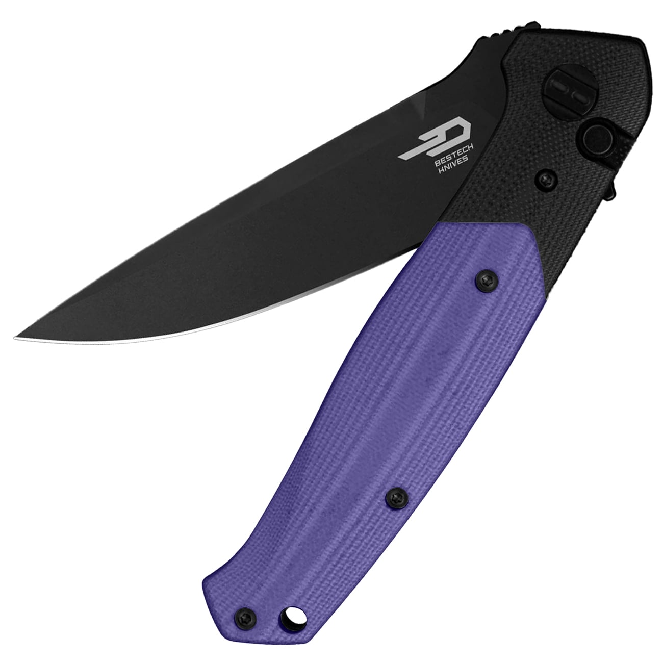 Nóż składany Bestech Knives BG62C Swordfish - Black/Purple