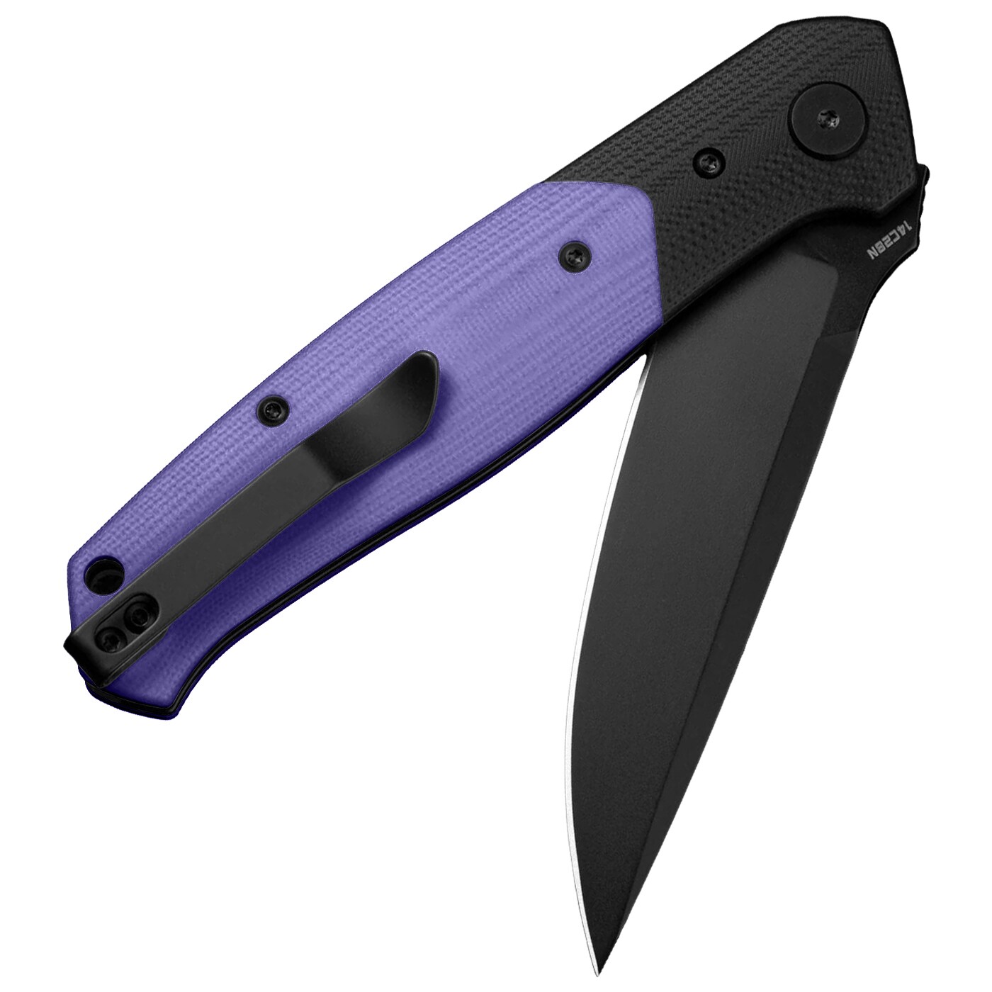 Nóż składany Bestech Knives BG62C Swordfish - Black/Purple