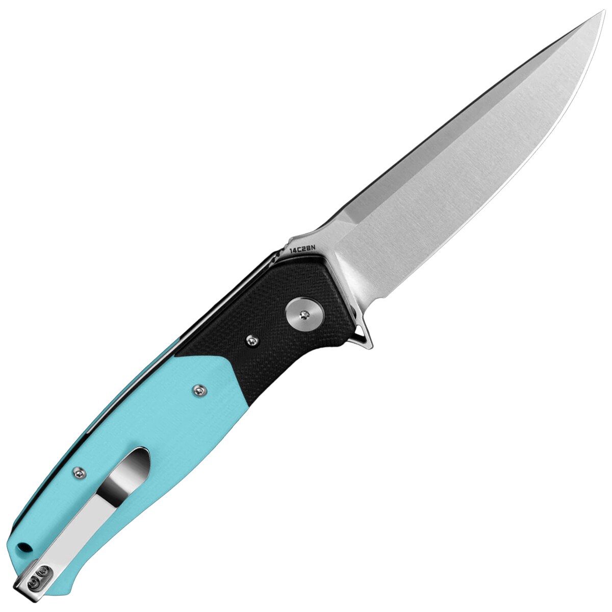 Nóż składany Bestech Knives BG62F Swordfish - Black/Light Blue