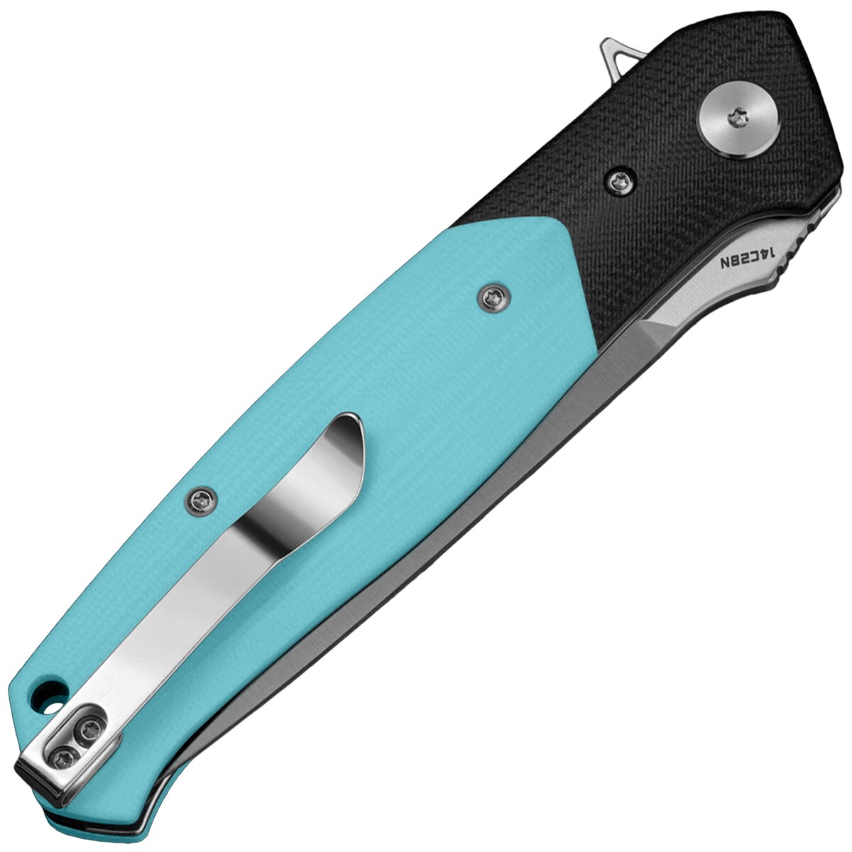 Nóż składany Bestech Knives BG62F Swordfish - Black/Light Blue