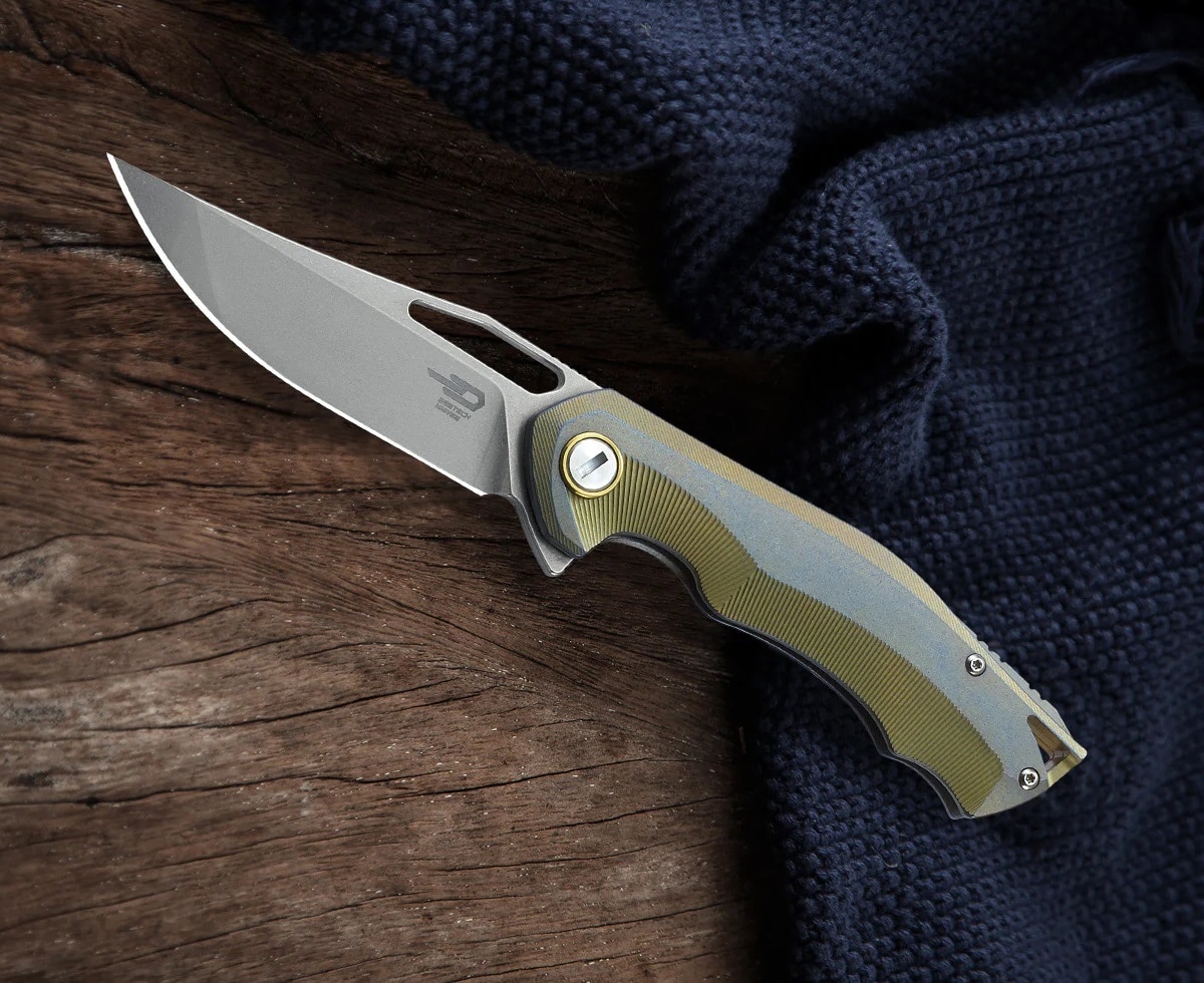 Nóż składany Bestech Knives Tercel - Retro Gold