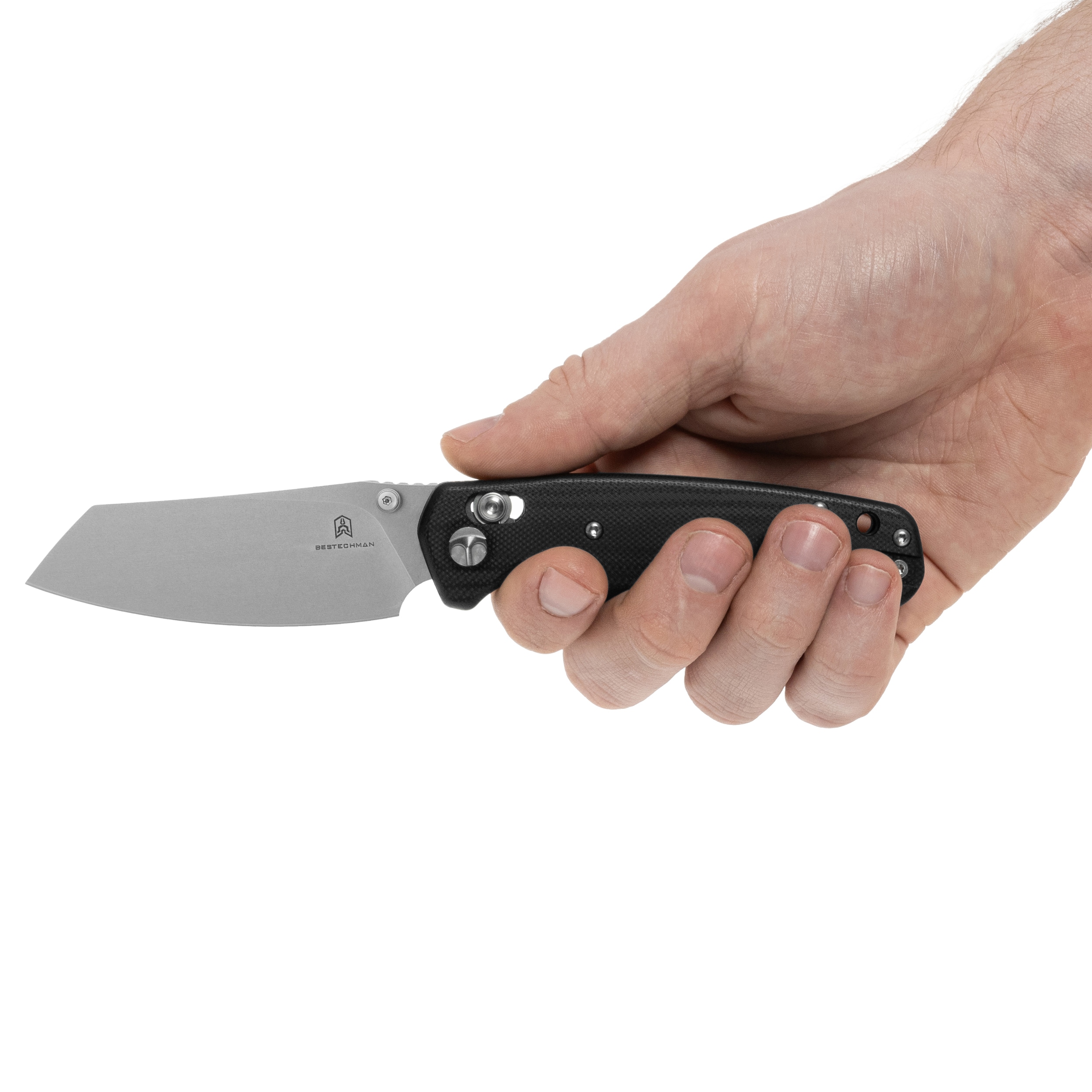 Bestechman Cicada's Wing Folding Knife - Black/Stonewash