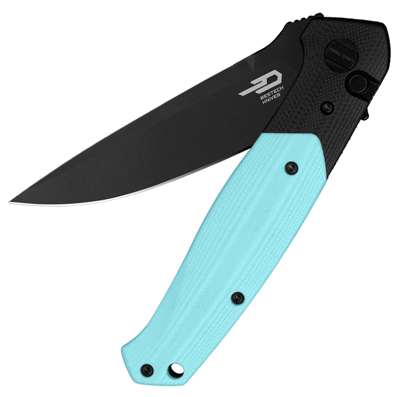 Nóż składany Bestech Knives BG62E Swordfish - Black/Light Blue