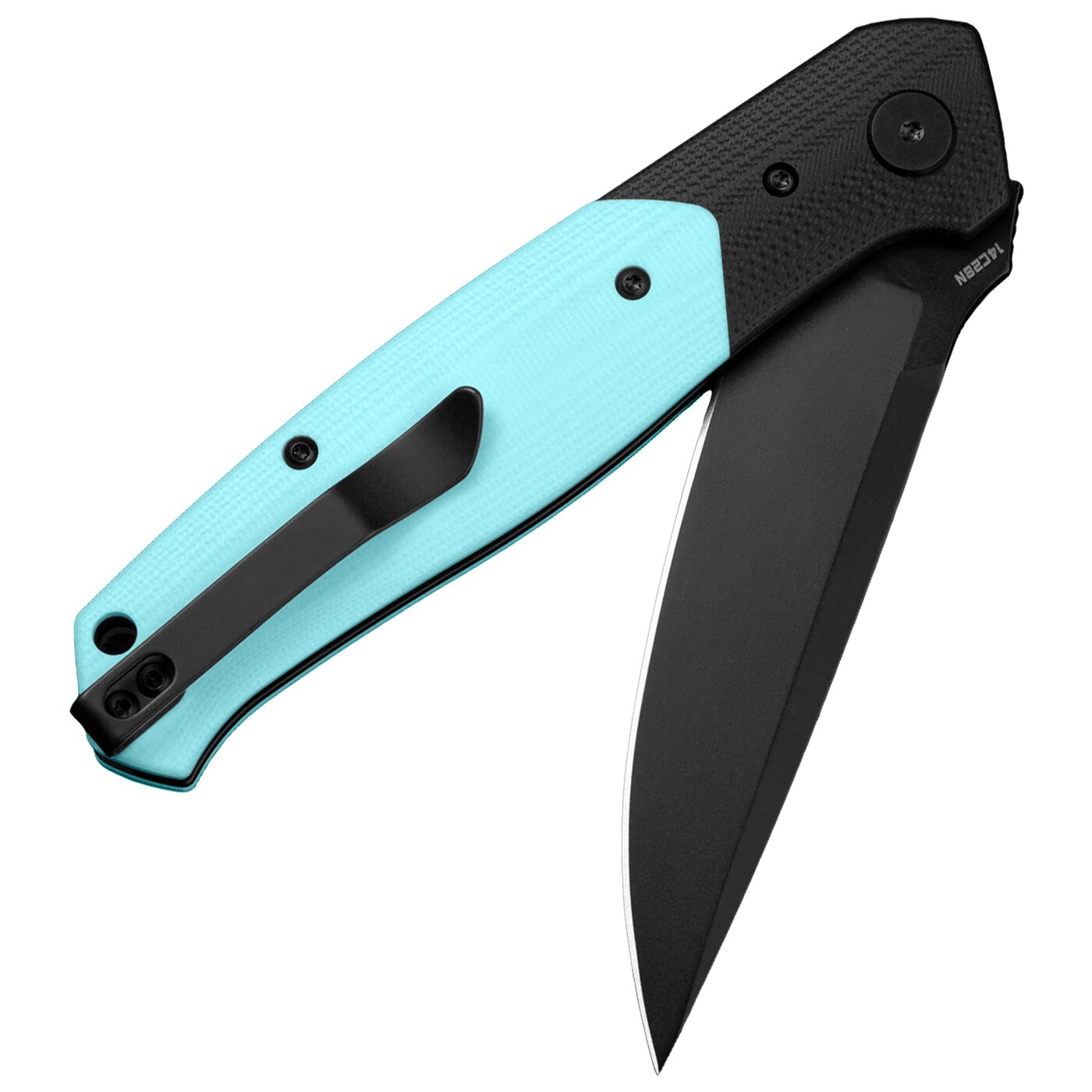 Nóż składany Bestech Knives BG62E Swordfish - Black/Light Blue