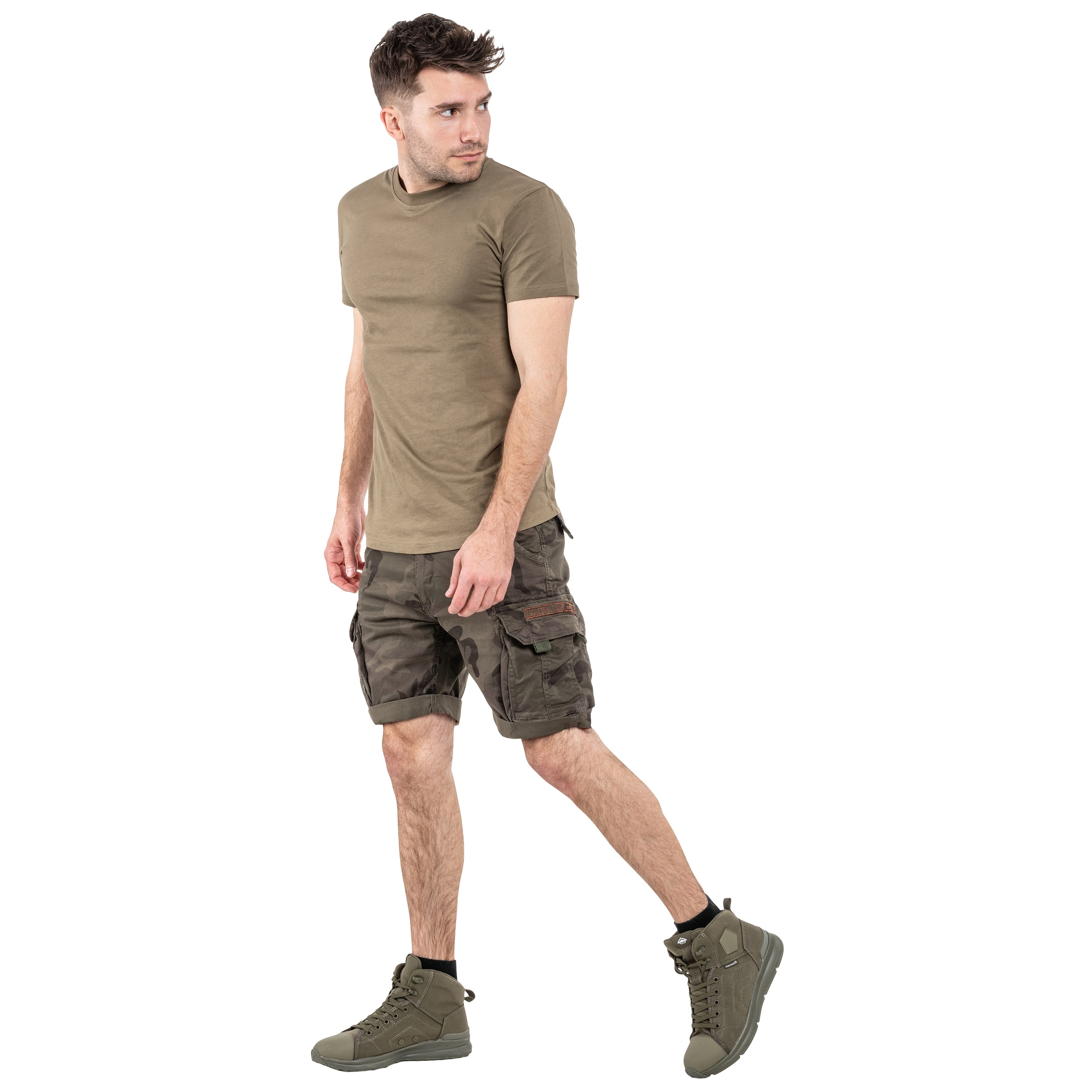 Шорти Alpha Industries Crew Short - Dark Olive Camo