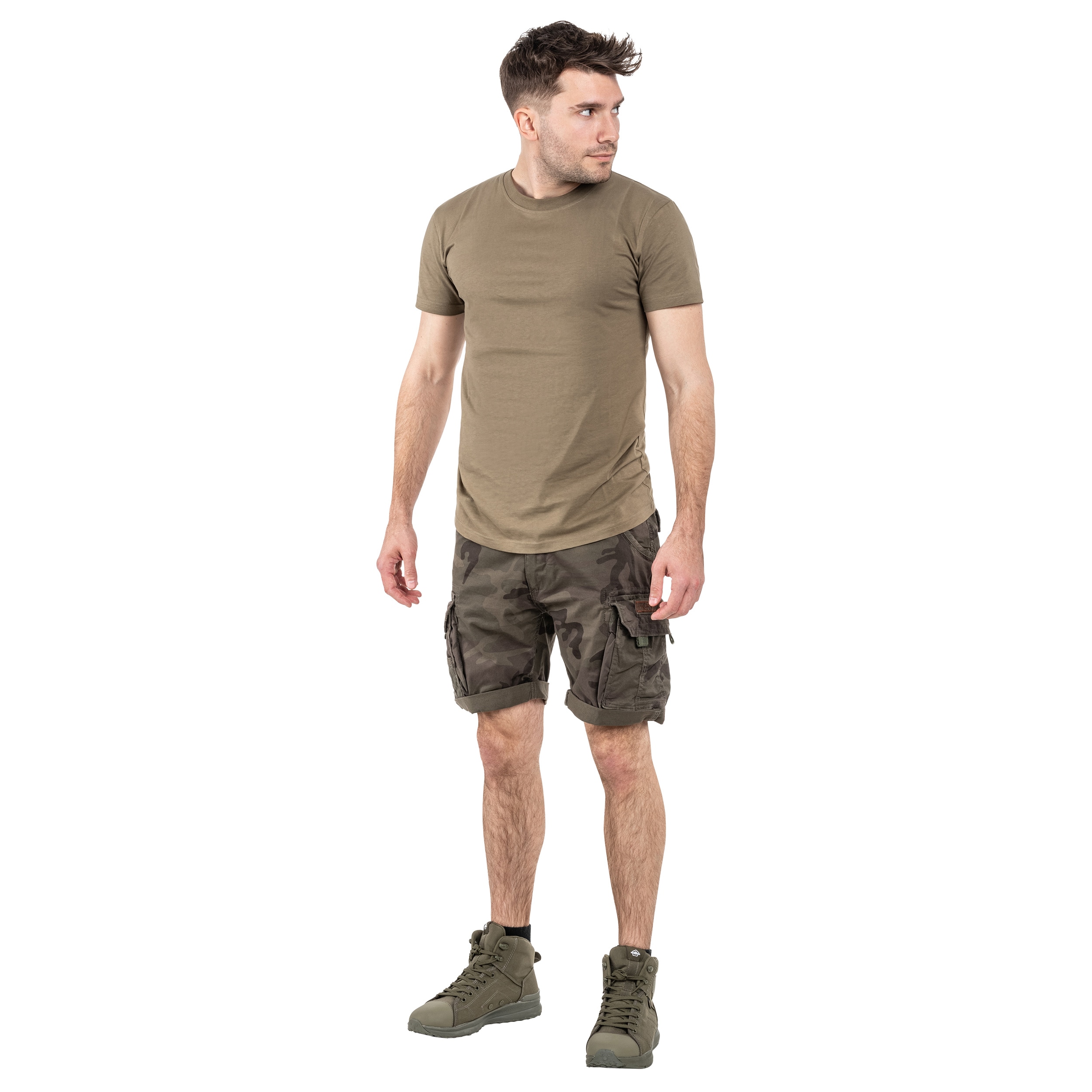 Шорти Alpha Industries Crew Short - Dark Olive Camo