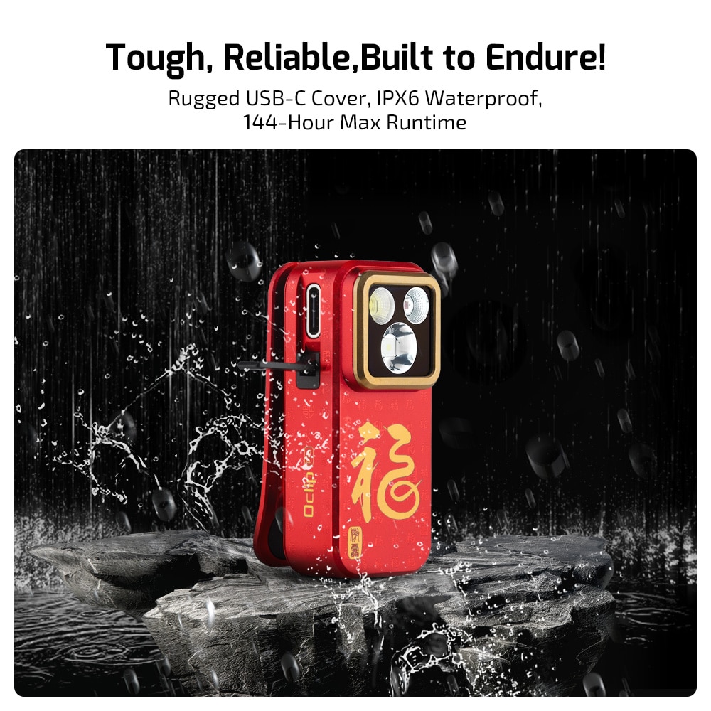 Акумуляторний ліхтарик Olight Oclip Pro Fortune Snake Special Edition - 500 люменів