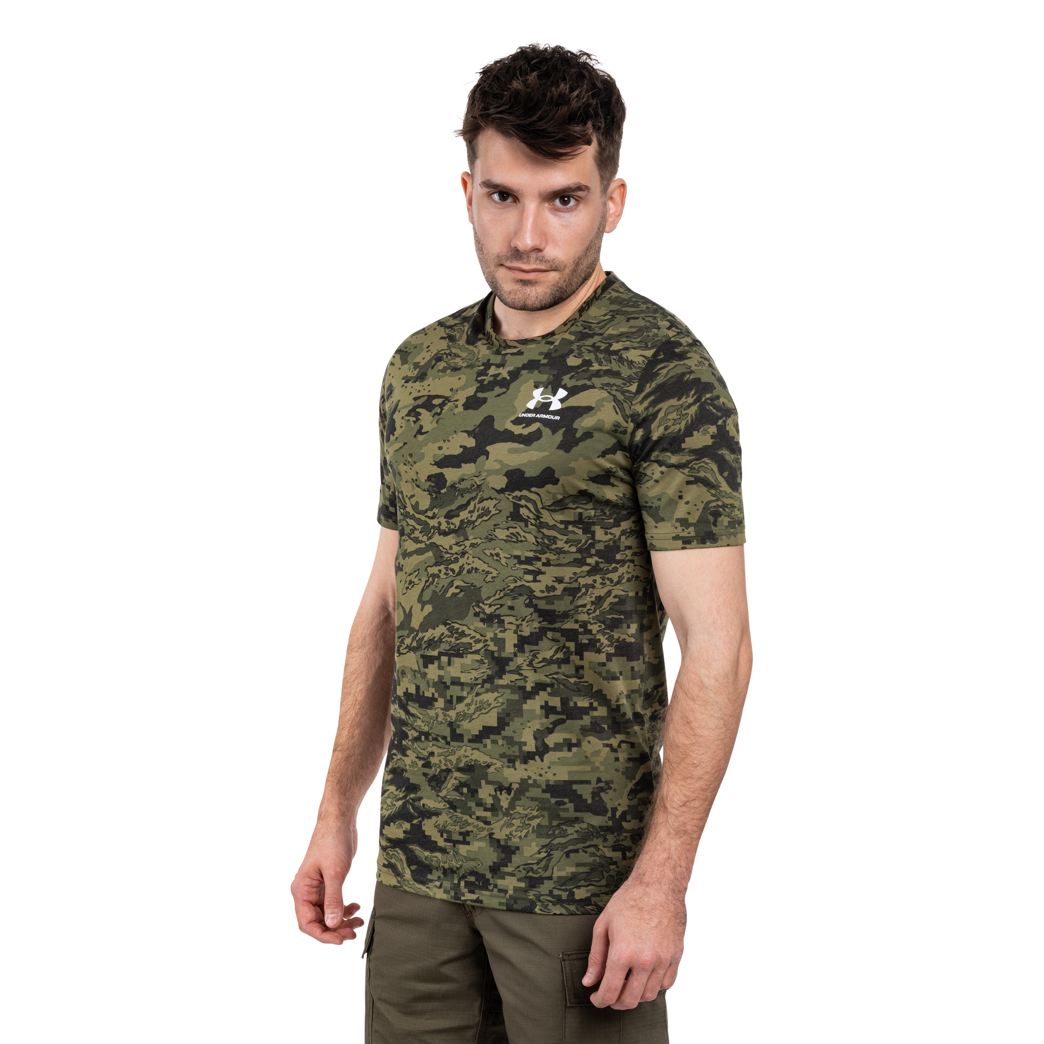 Koszulka T-shirt Under Armour ABC Camo Short Sleeve - Camo/White
