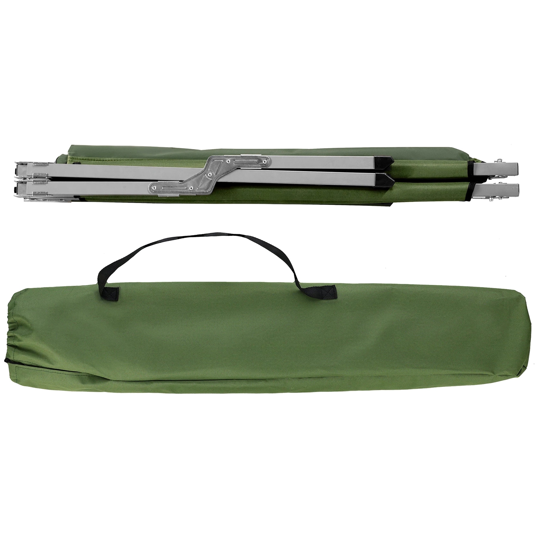 Łóżko polowe składane Nils Camp stalowe Olive - 200 x 60 cm