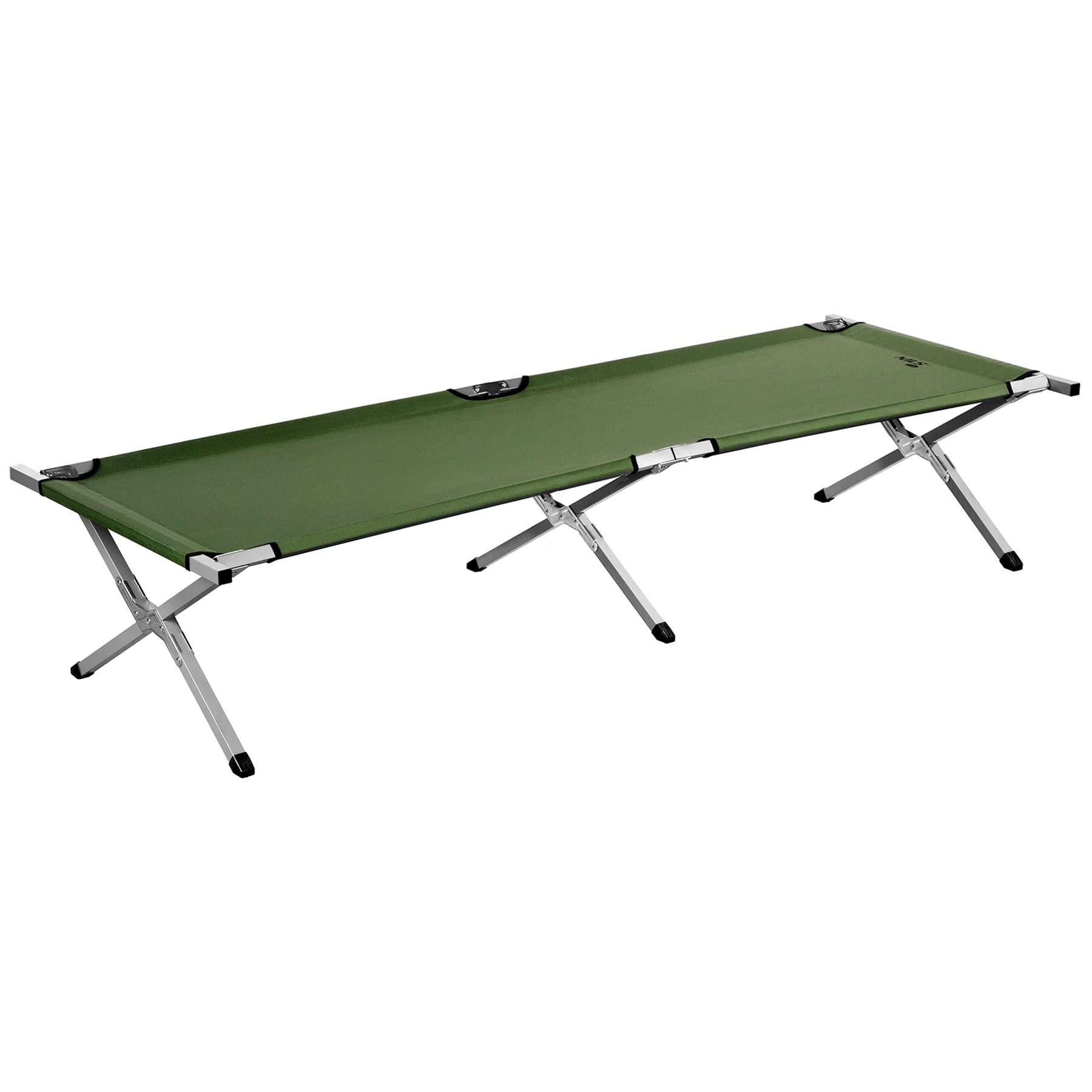 Łóżko polowe składane Nils Camp stalowe Olive - 200 x 60 cm