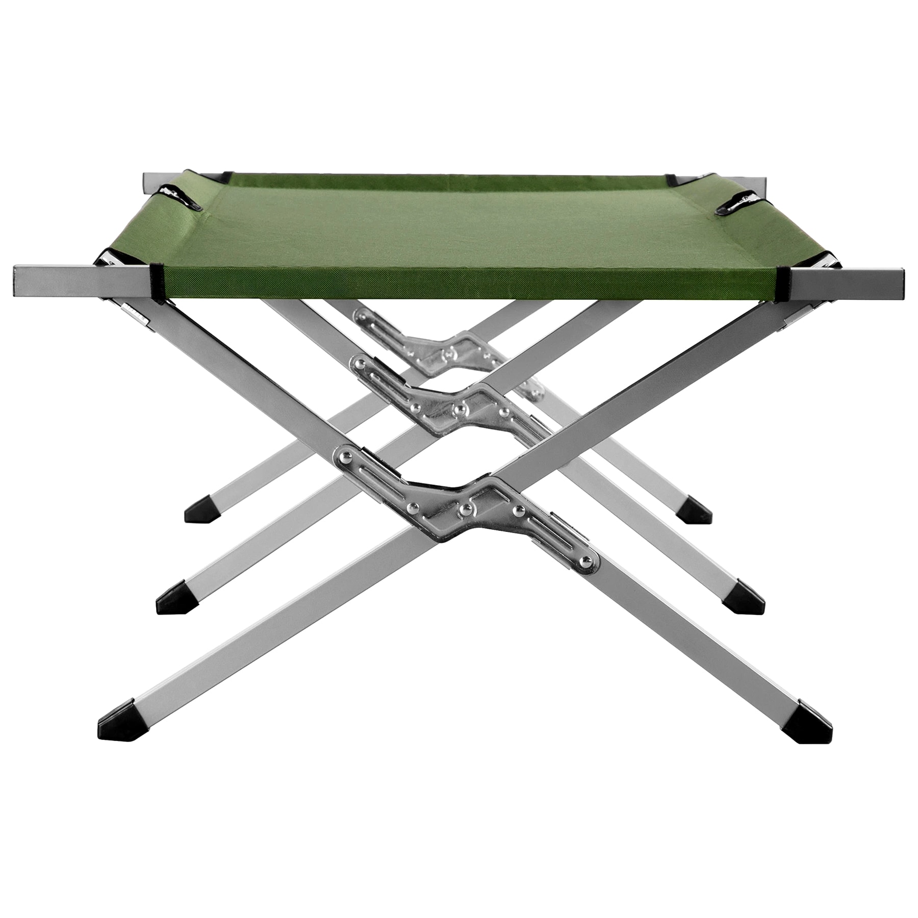 Łóżko polowe składane Nils Camp stalowe Olive - 200 x 60 cm