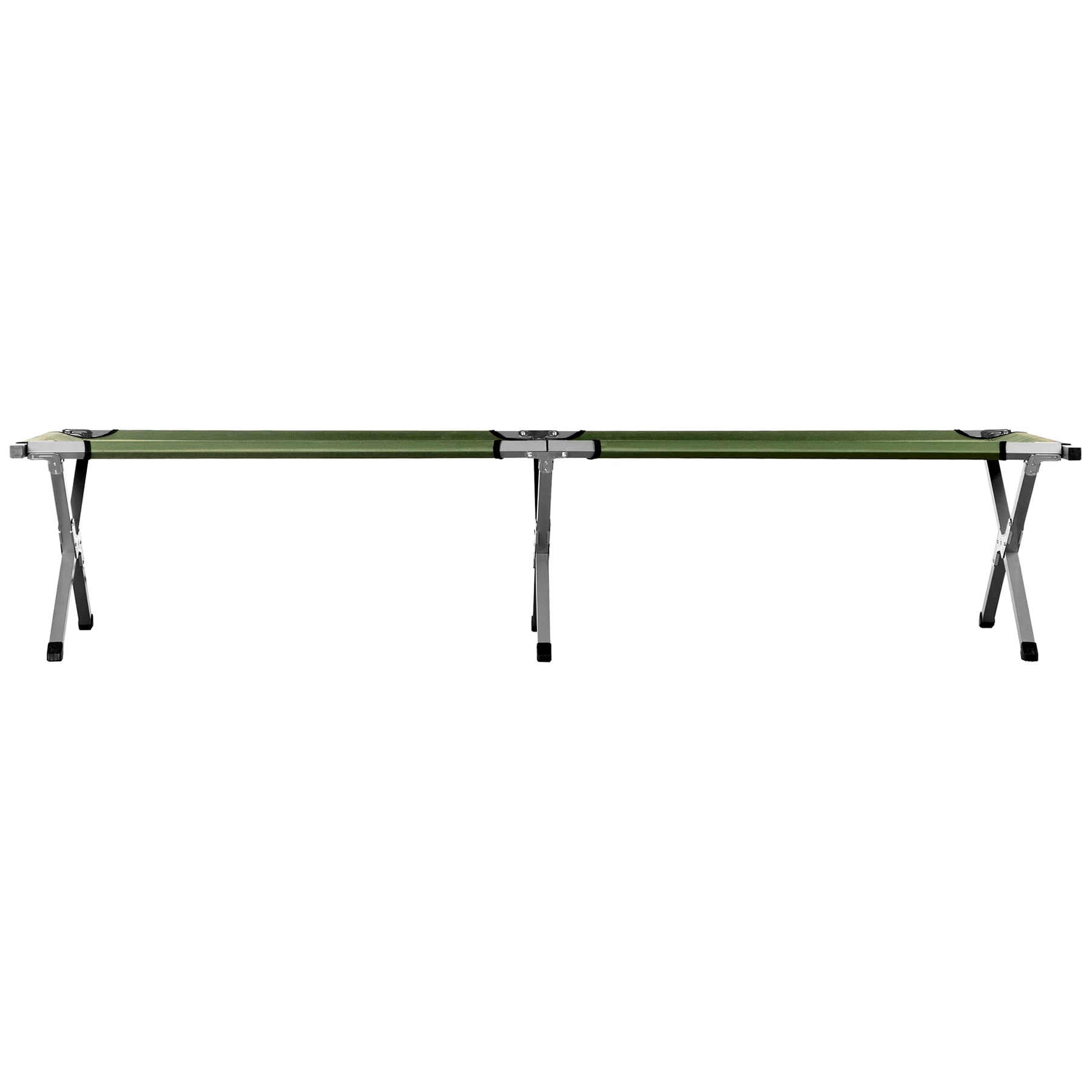 Łóżko polowe składane Nils Camp stalowe Olive - 200 x 60 cm
