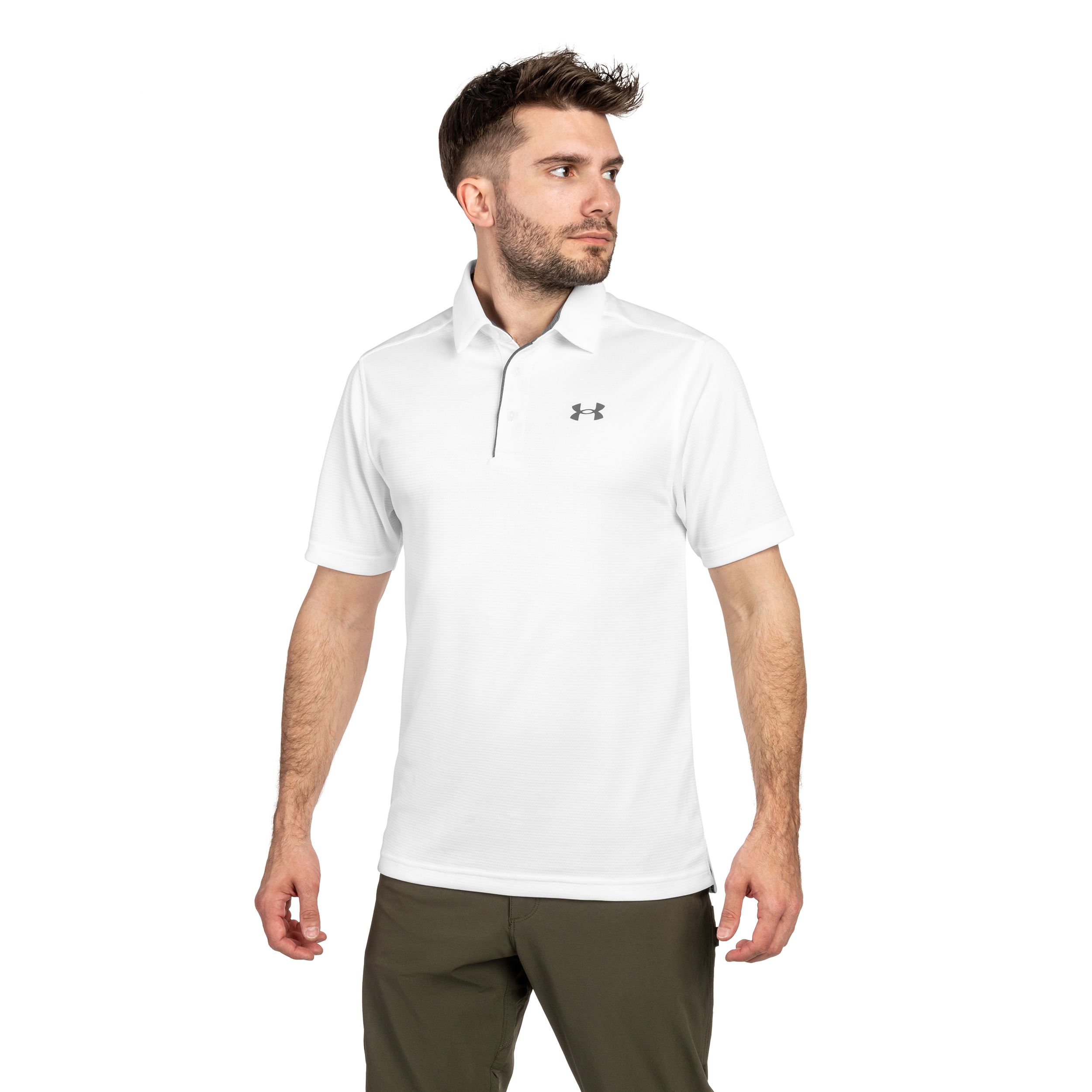 Koszulka termoaktywna polo Under Armour UA Tech - White