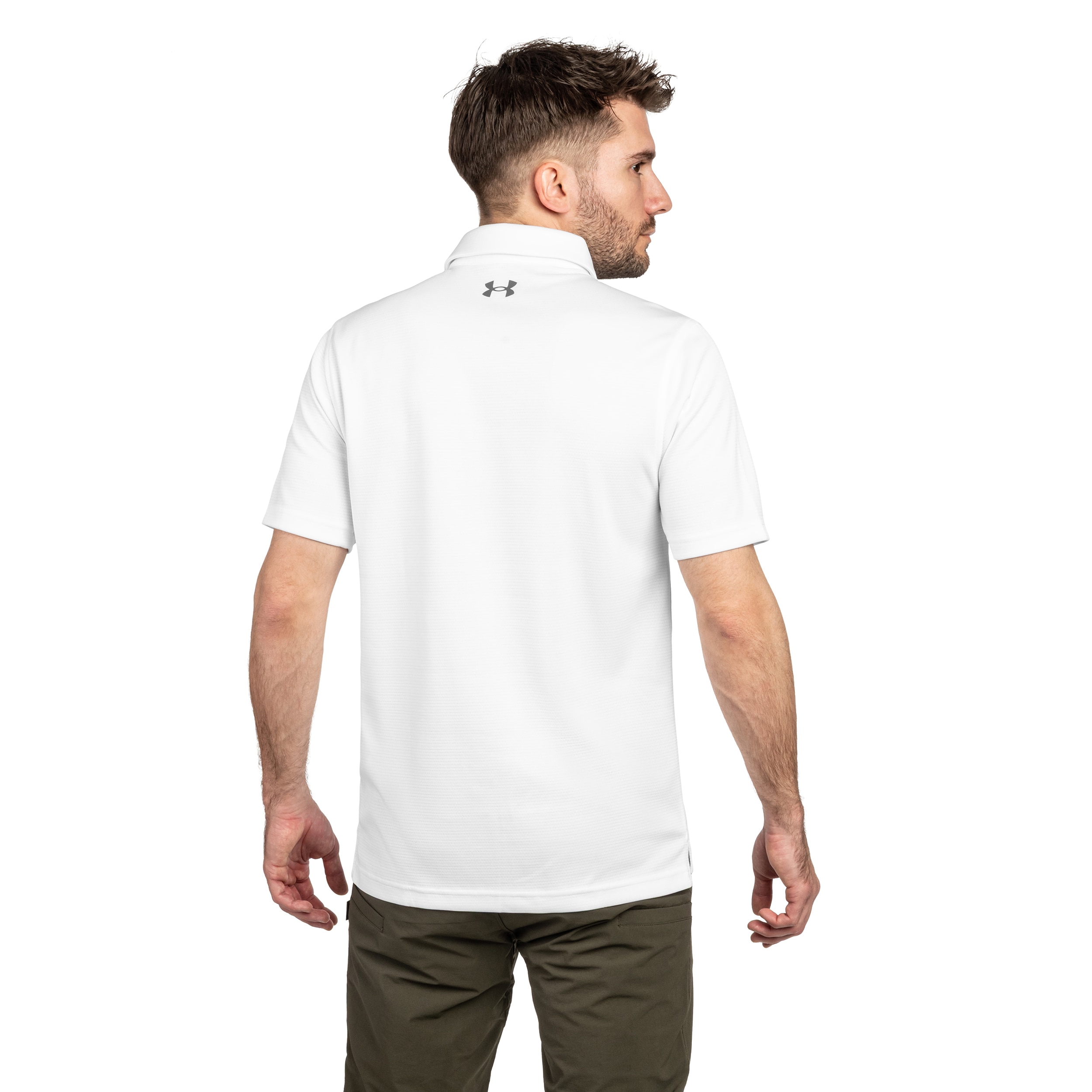 Koszulka termoaktywna polo Under Armour UA Tech - White