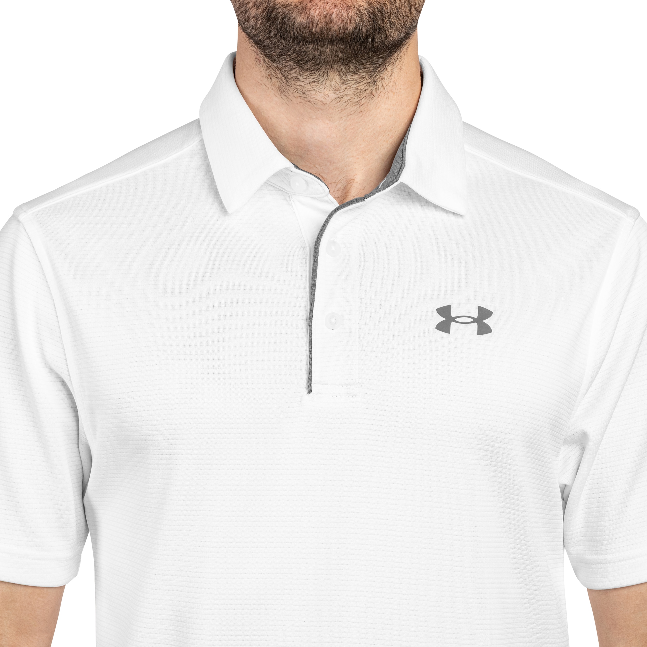 Koszulka termoaktywna polo Under Armour UA Tech - White