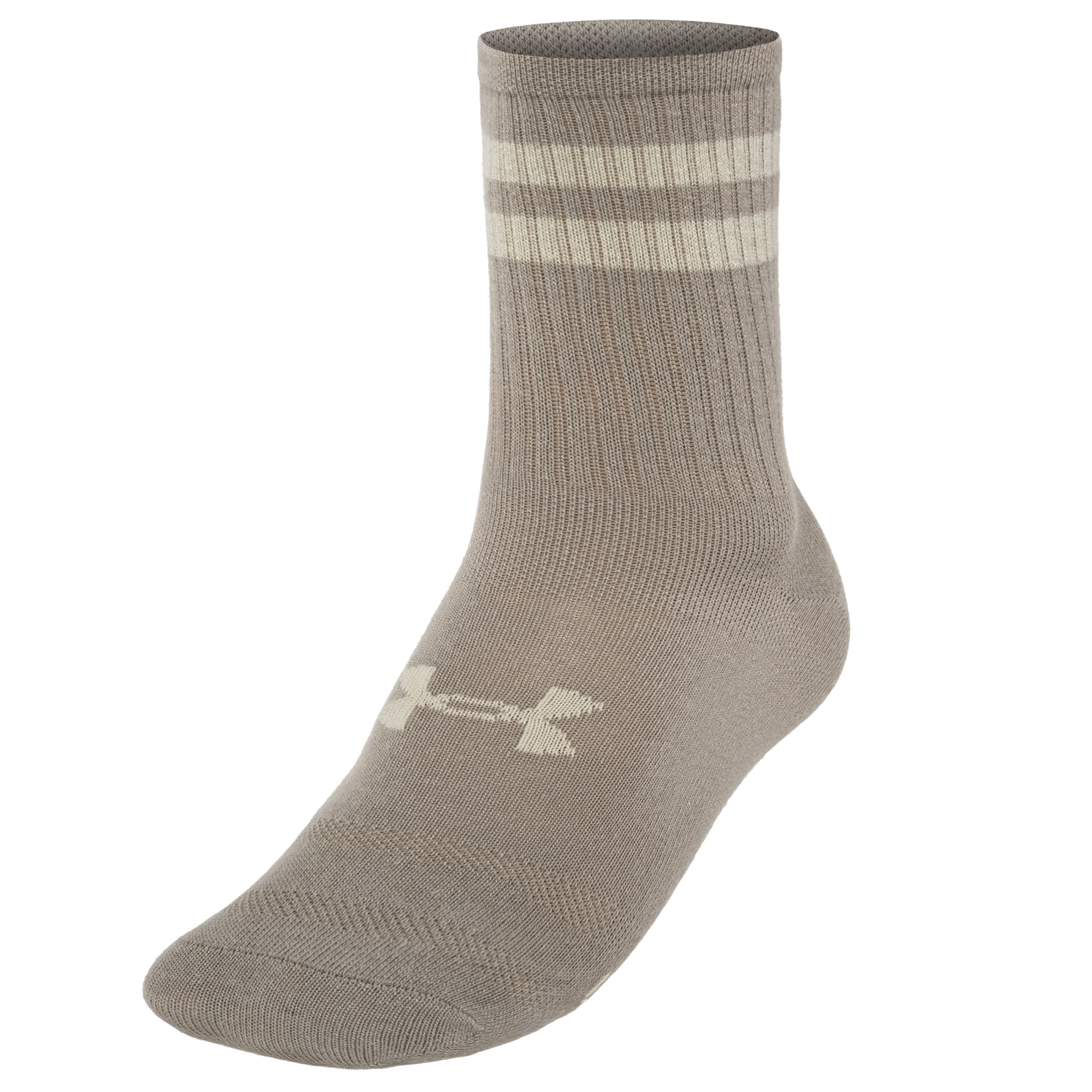 Skarpety Under Armour Essential Crew Stone / Timberwolf Taupe - 6 par