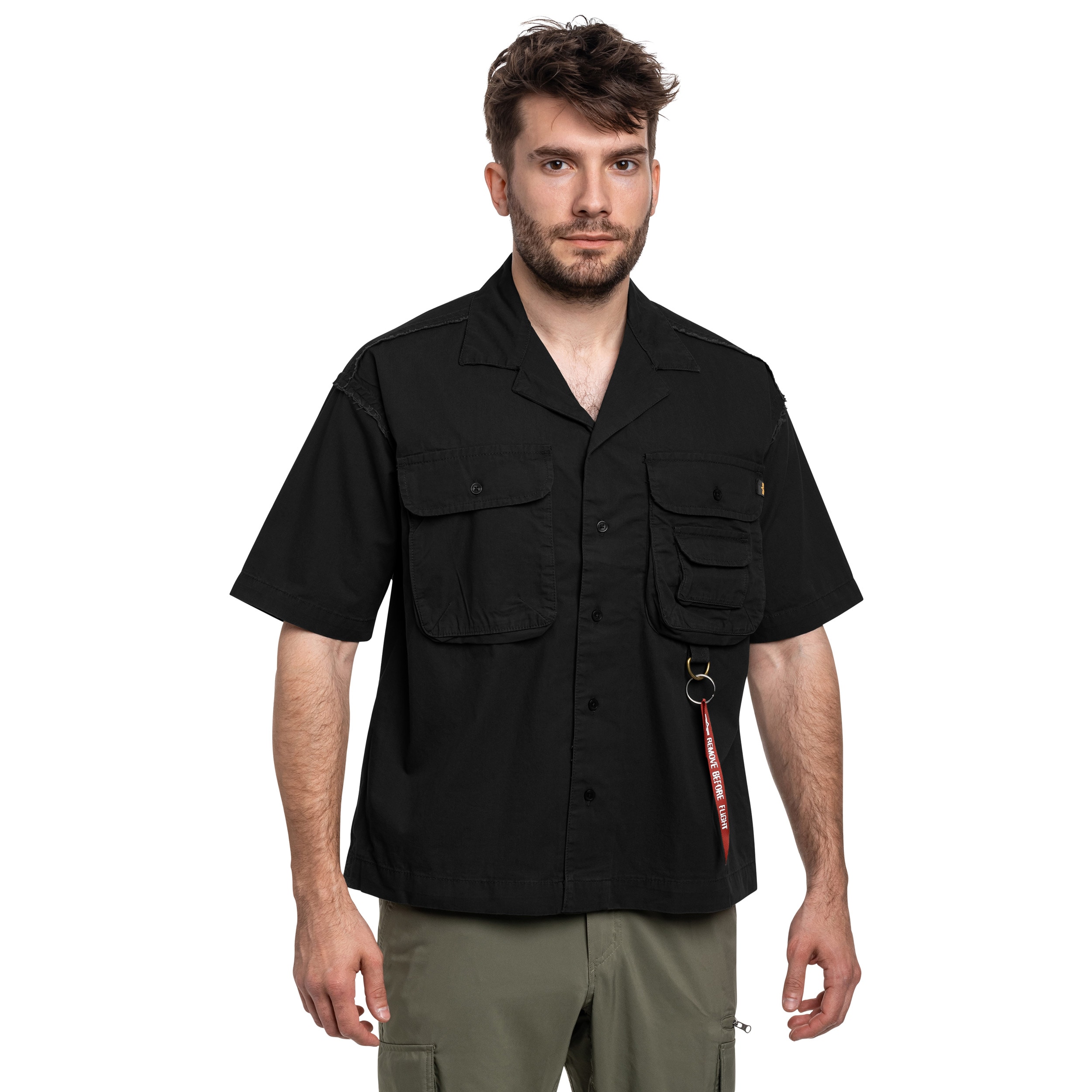 Koszula Alpha Industries Aloha Safari Short Sleeve - Black