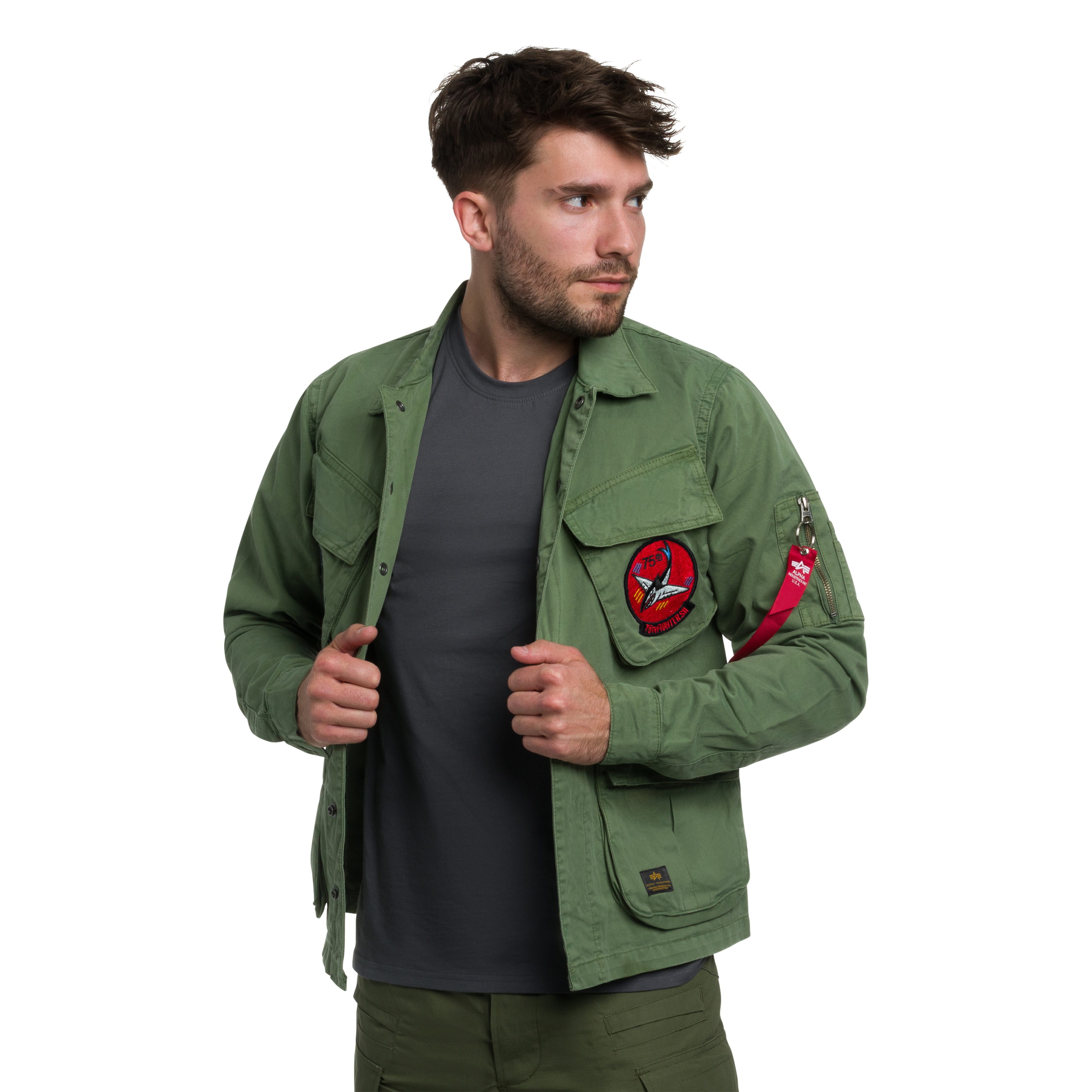 Kurtka Alpha Industries Field Flying Tigers - Vintage Green
