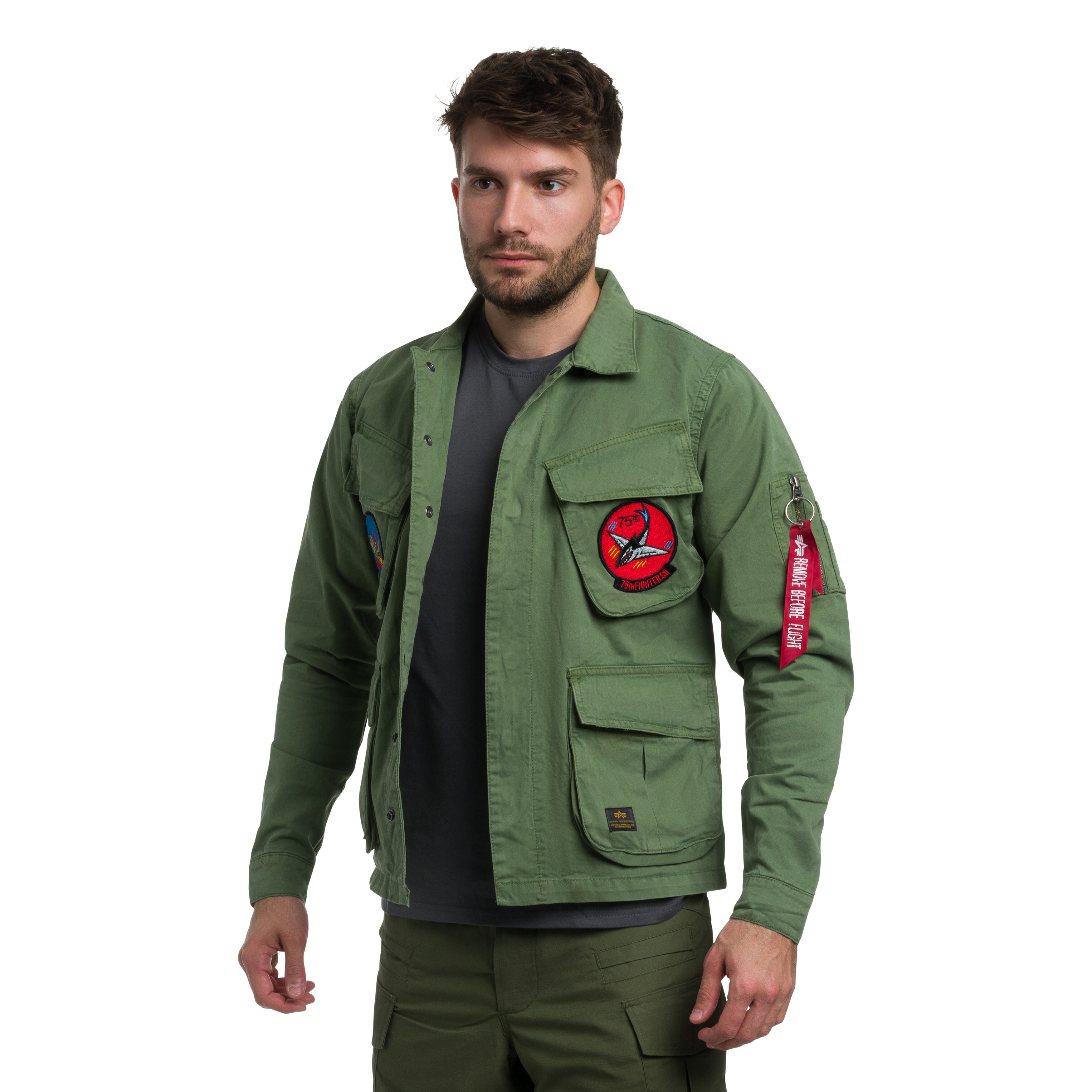 Kurtka Alpha Industries Field Flying Tigers - Vintage Green