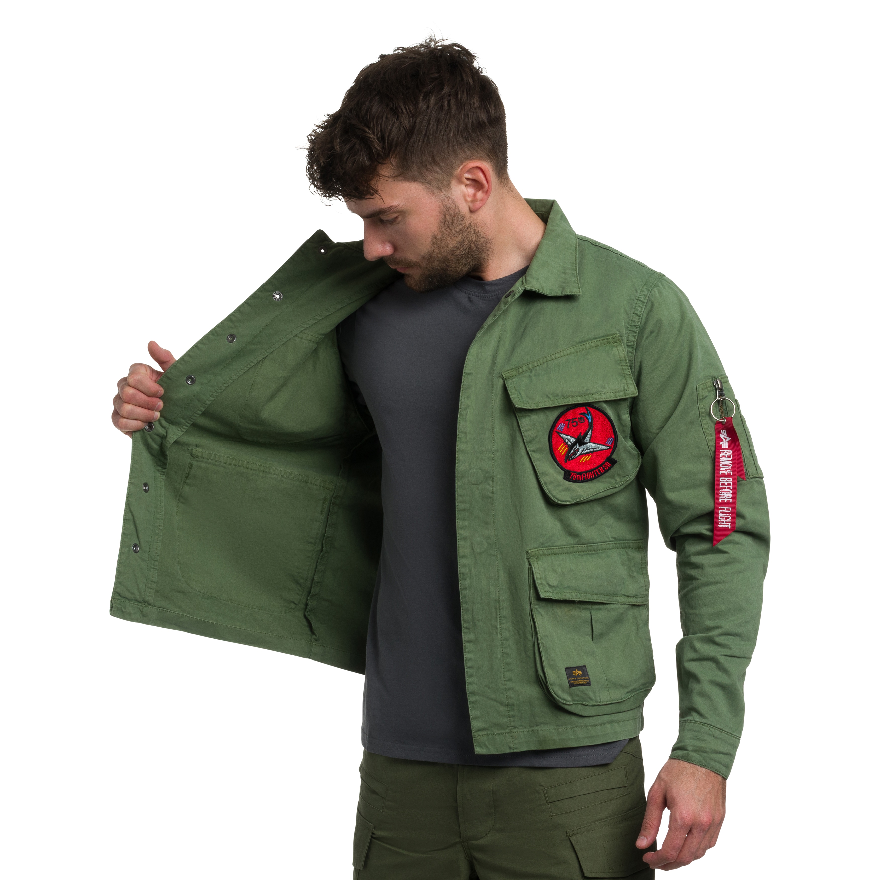 Kurtka Alpha Industries Field Flying Tigers - Vintage Green