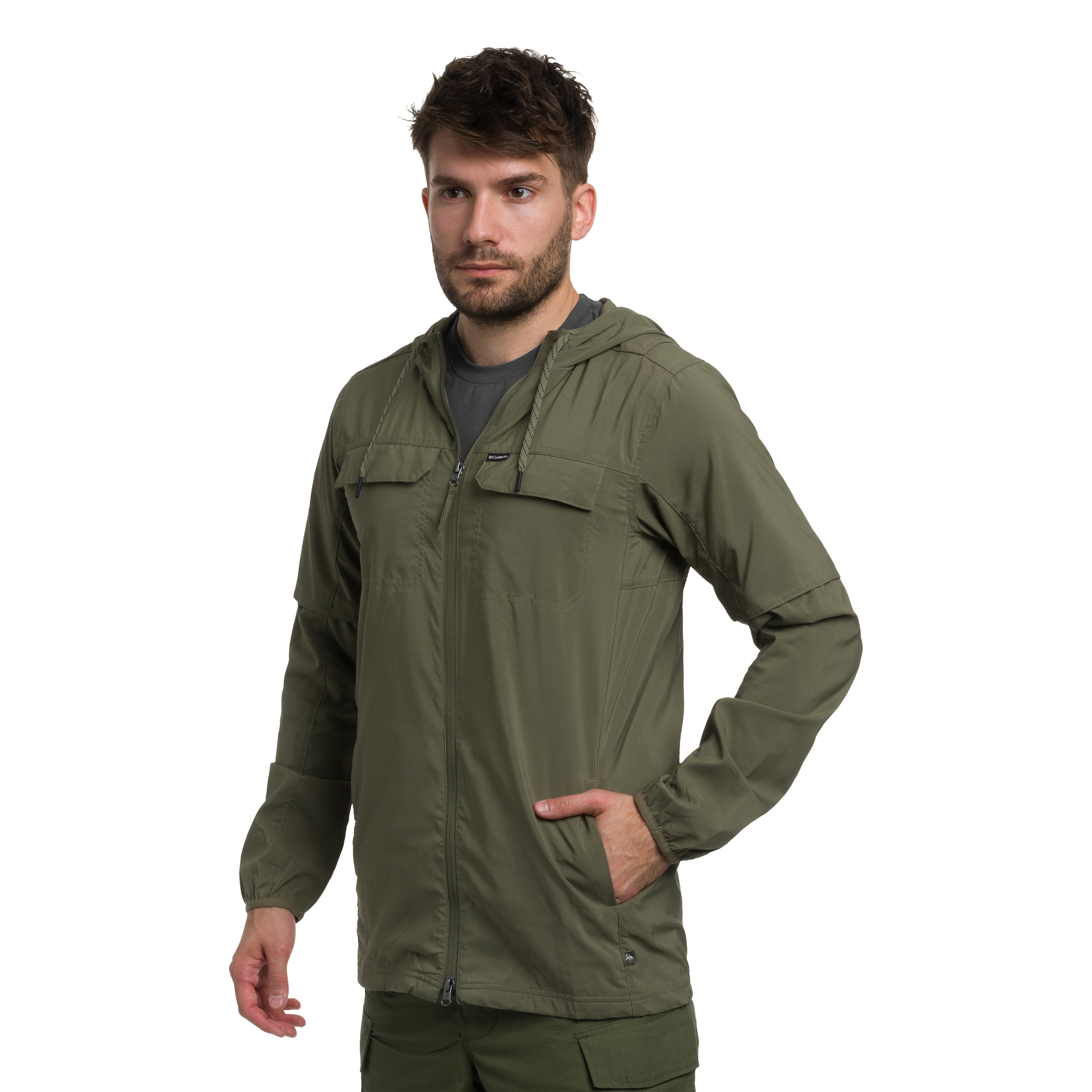 Куртка Columbia Skien Valley Hooded Insect Shield - Stone Green