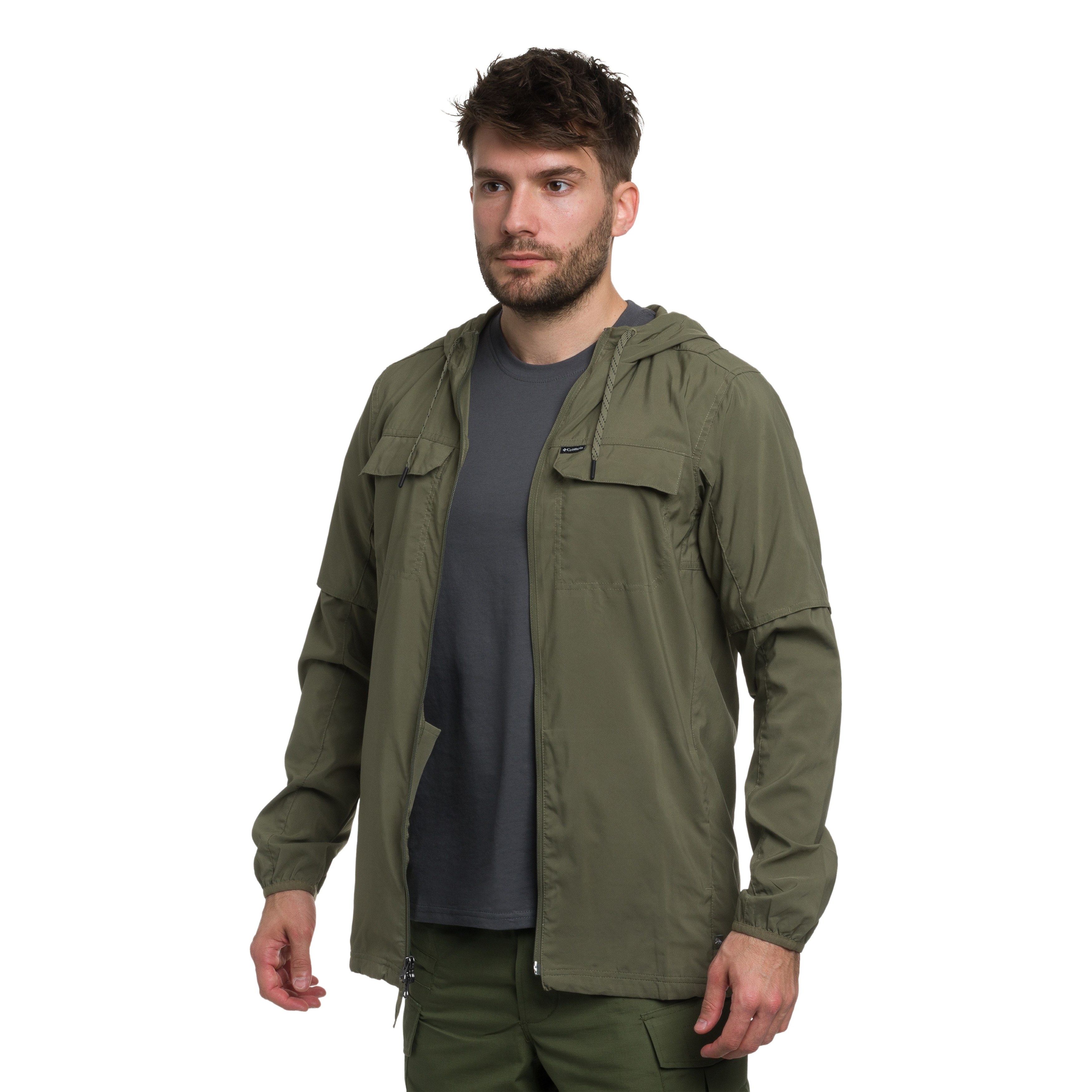 Куртка Columbia Skien Valley Hooded Insect Shield - Stone Green