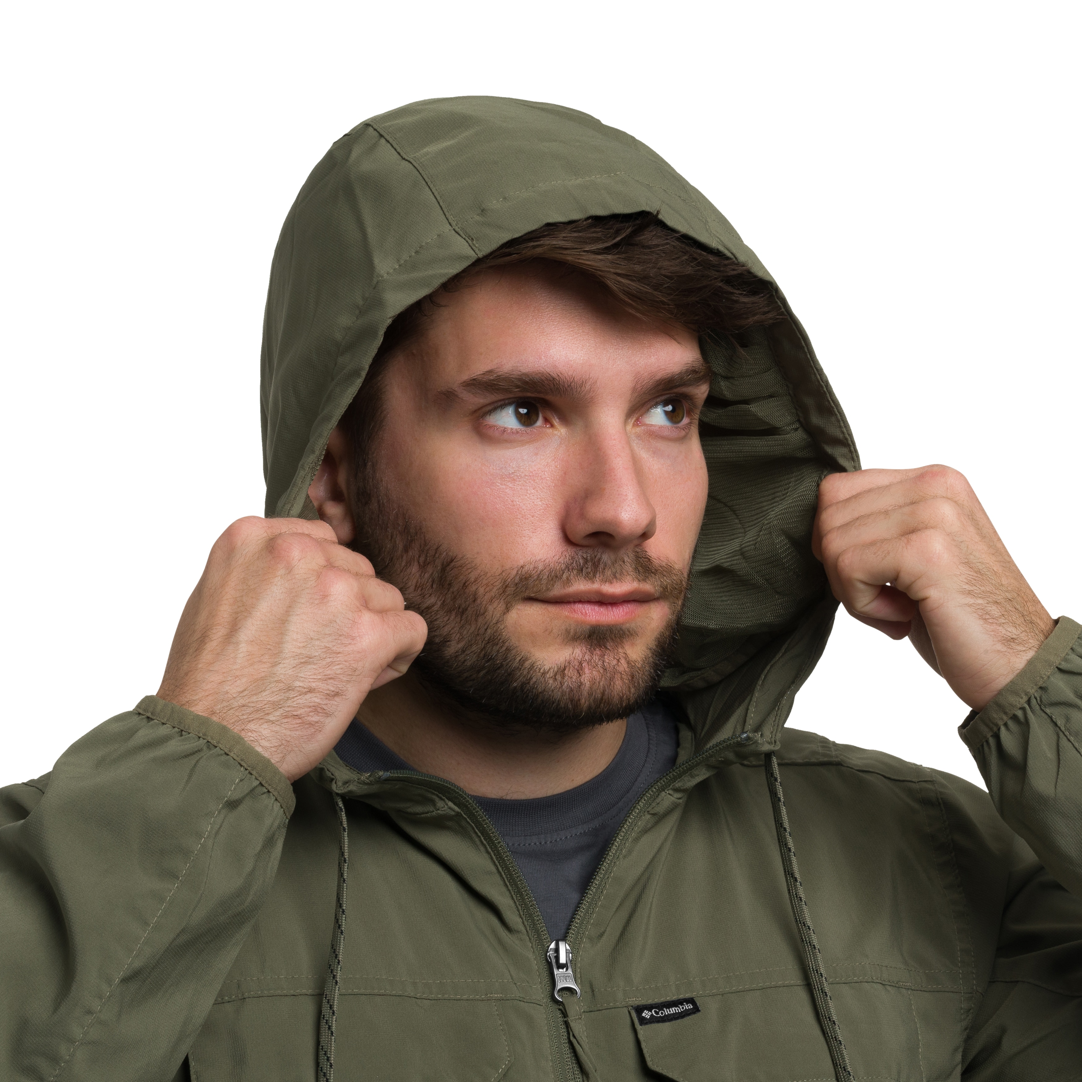 Куртка Columbia Skien Valley Hooded Insect Shield - Stone Green