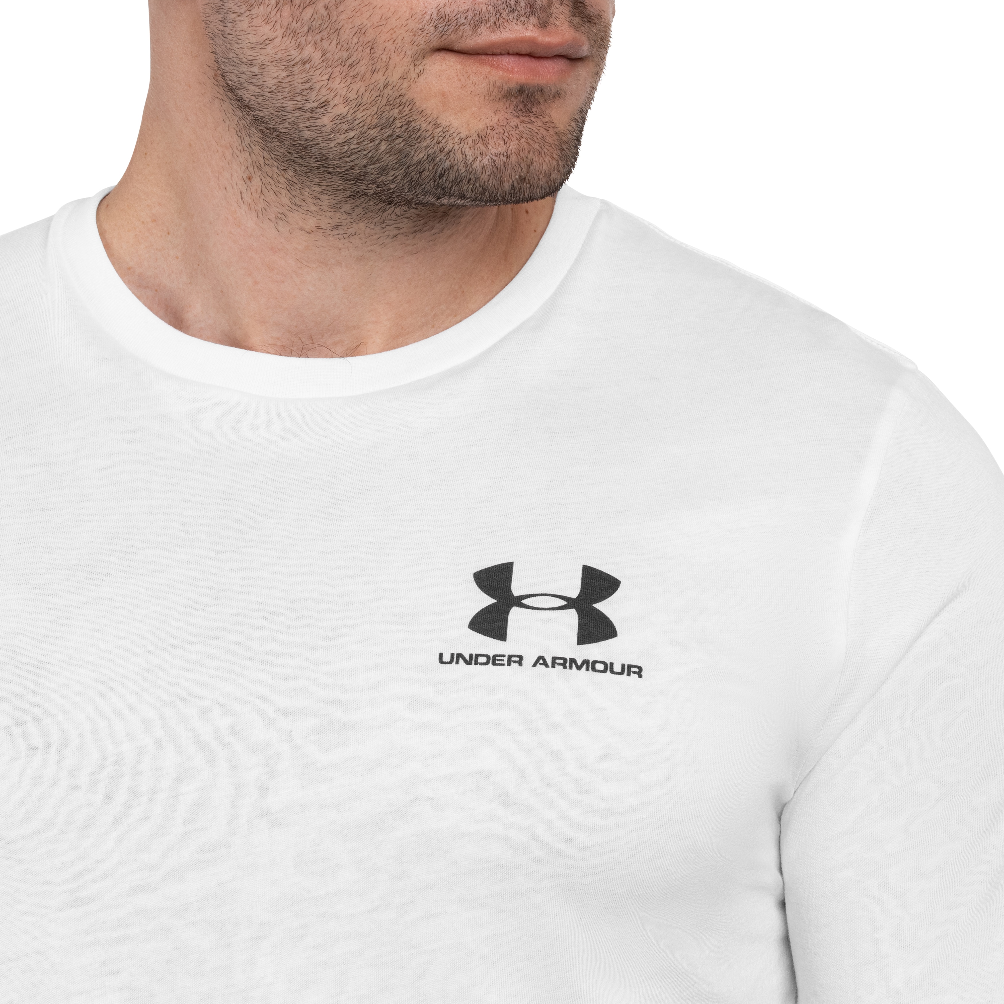 Koszulka T-shirt Under Armour Left Chest Logo - White