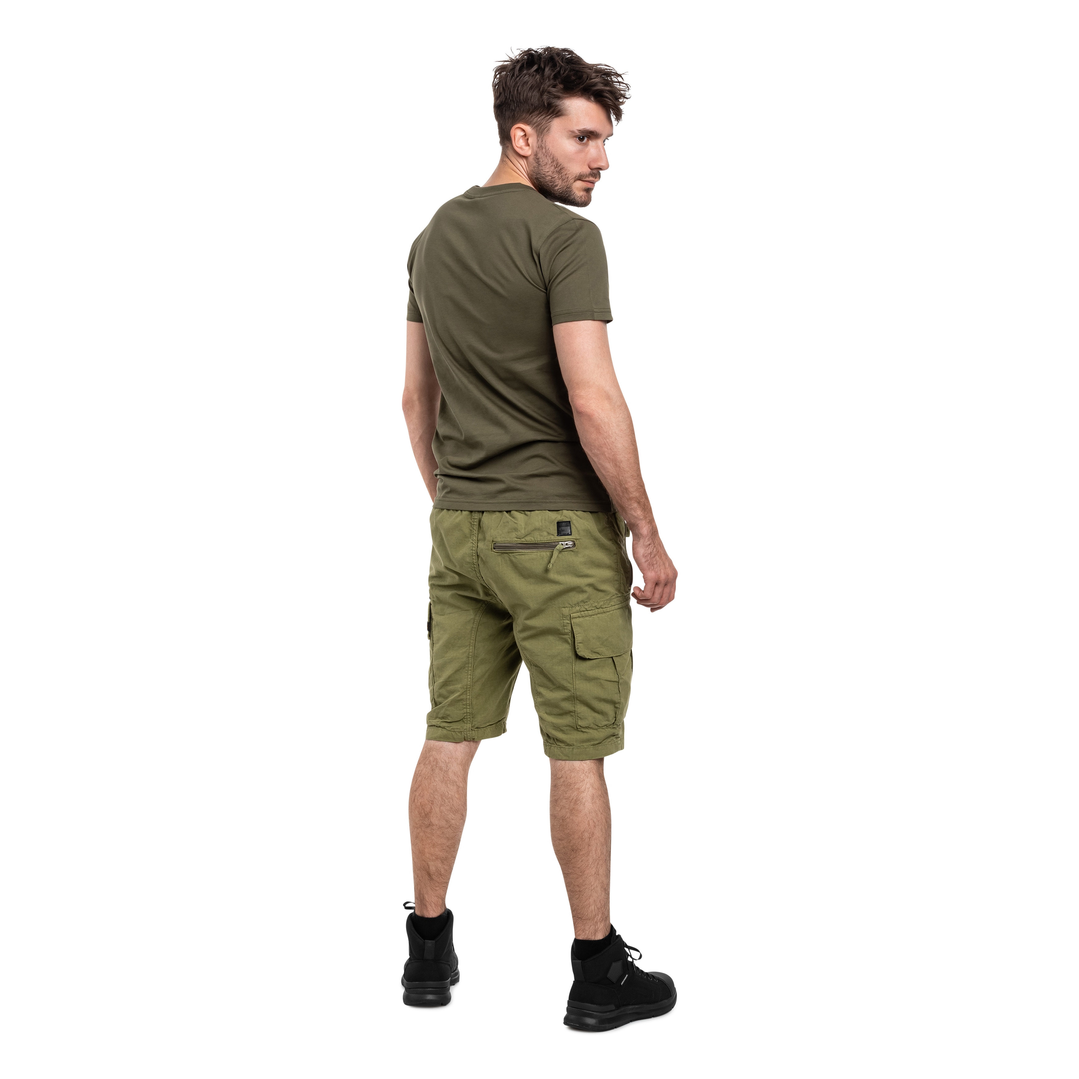 Szorty Alpha Industries Rip-Stop Joggers - Olive