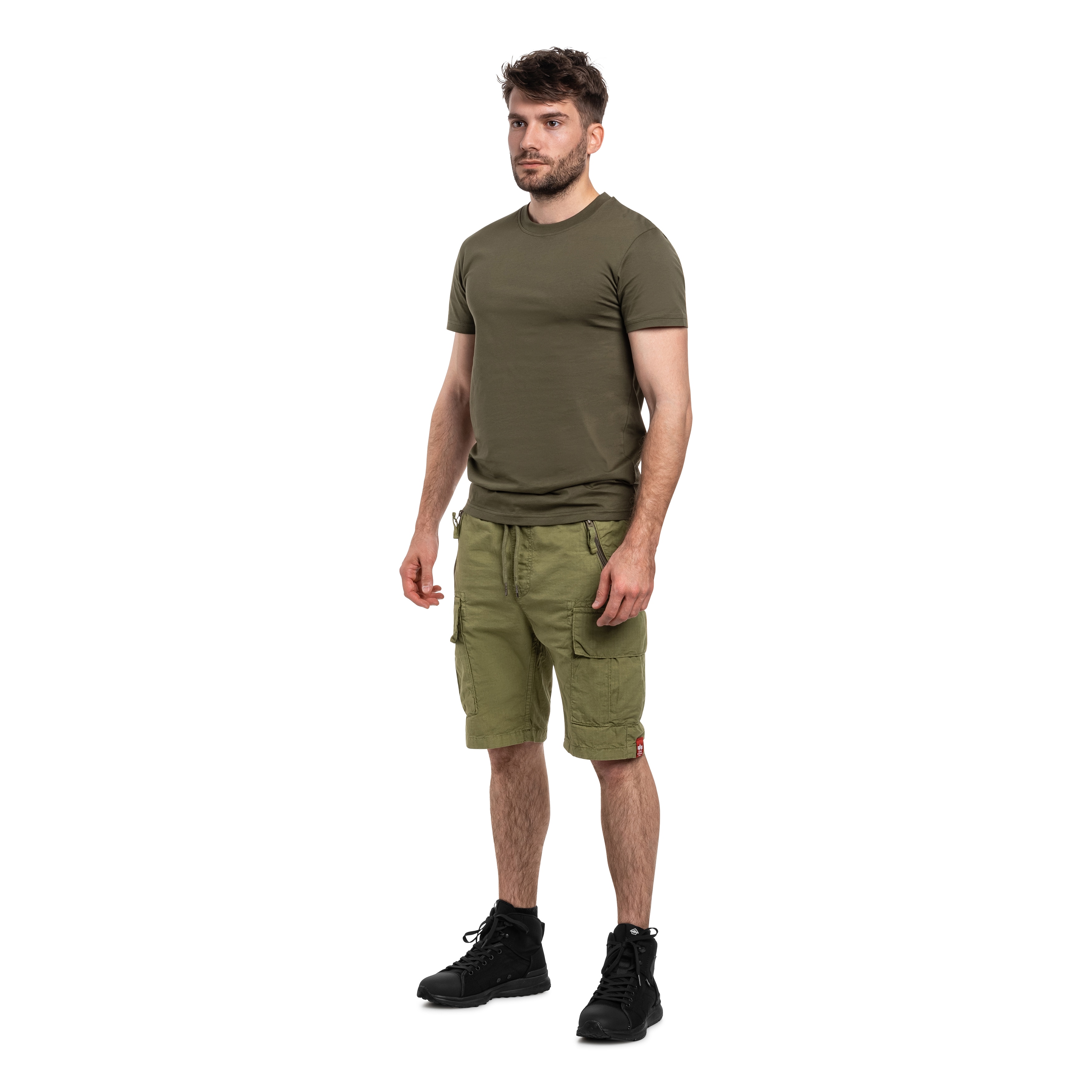 Szorty Alpha Industries Rip-Stop Joggers - Olive