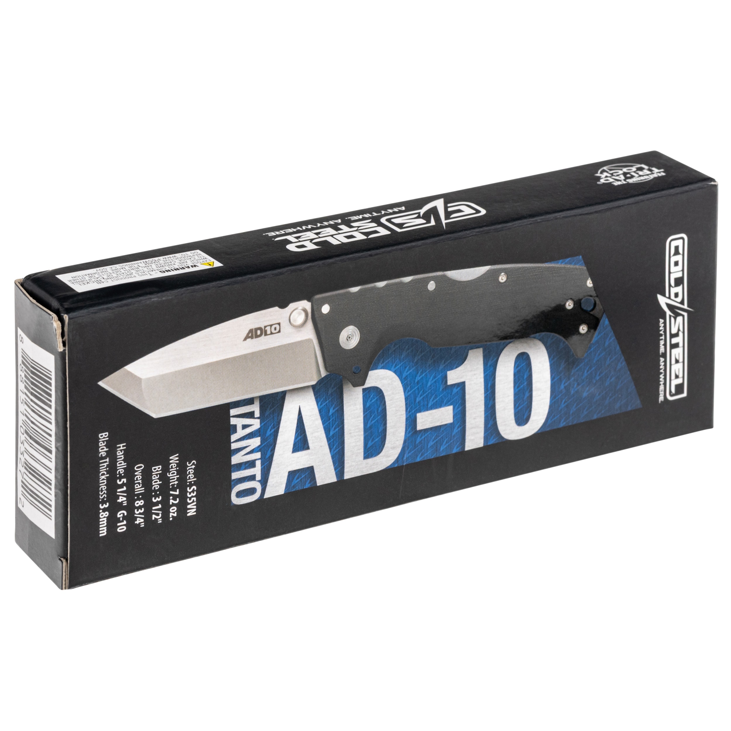 Складаний ніж Cold Steel AD-10 Tanto AUS-10A - Black