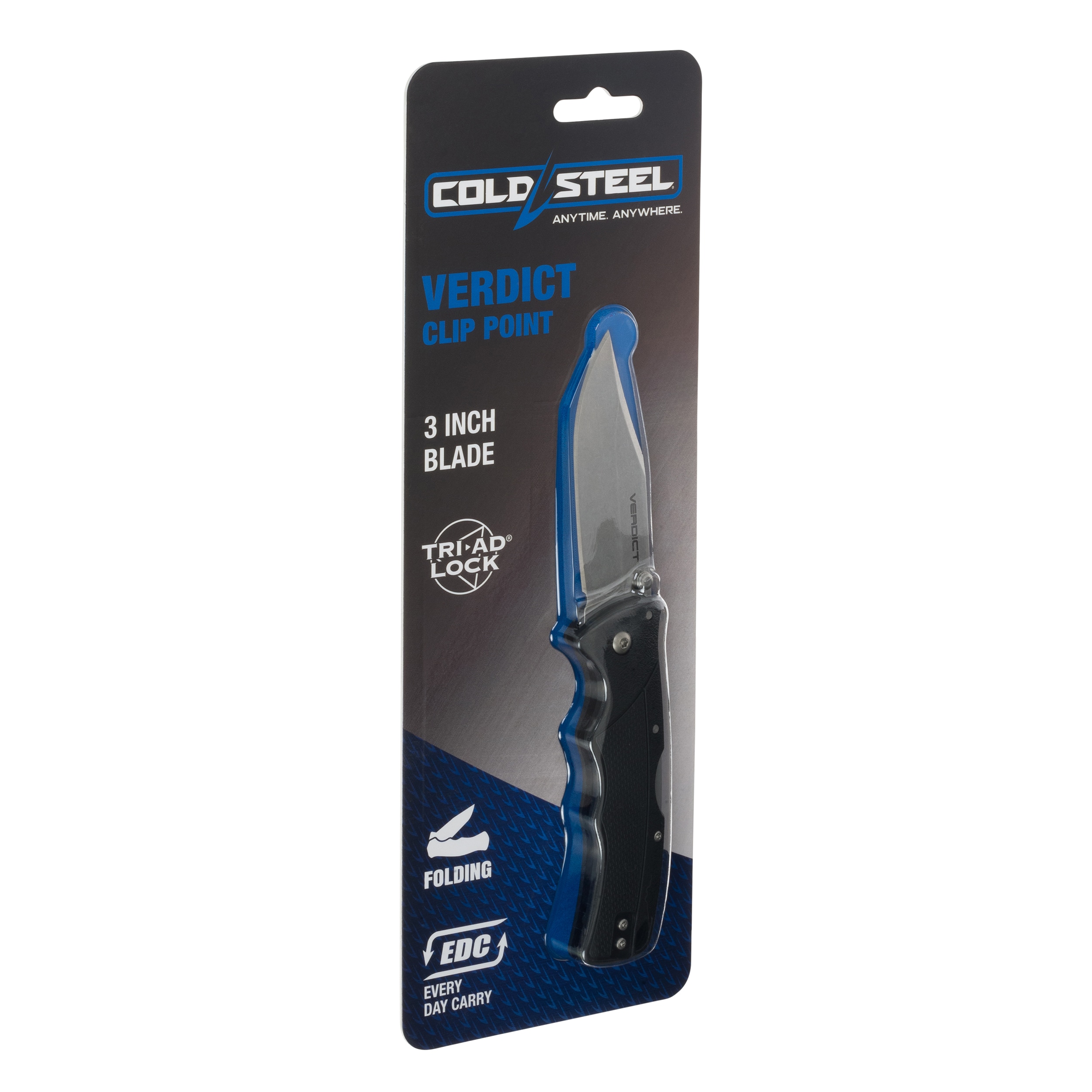 Складаний ніж Cold Steel Verdict Clip-Point - Black
